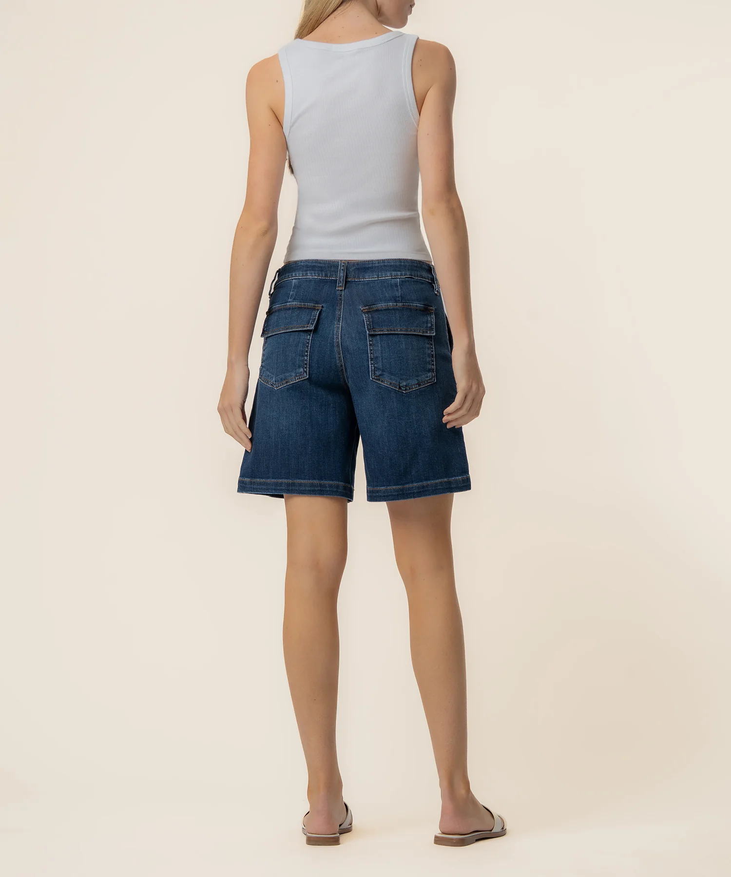Hailey High Rise Bermuda Short, Exclusive in Comply Wash - Image 3