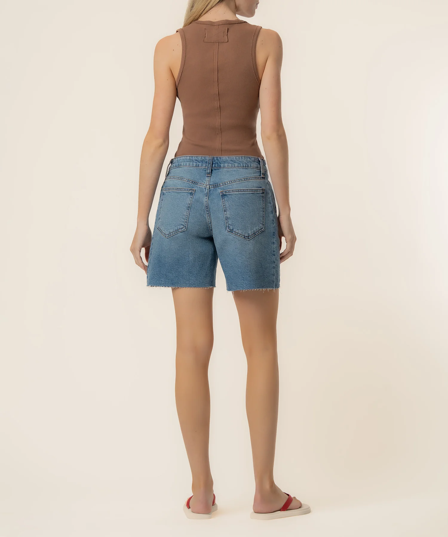 Hailey High Rise Bermuda in Novel Wash - Image 3