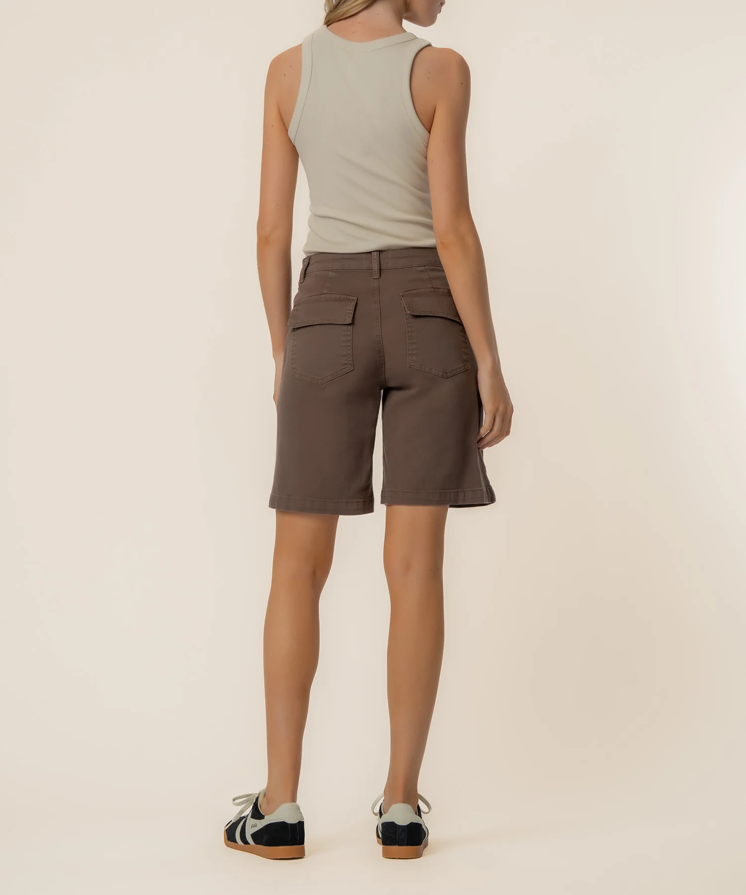 Hailey High Rise Bermuda Short, Exclusive in Chocolate - Image 3