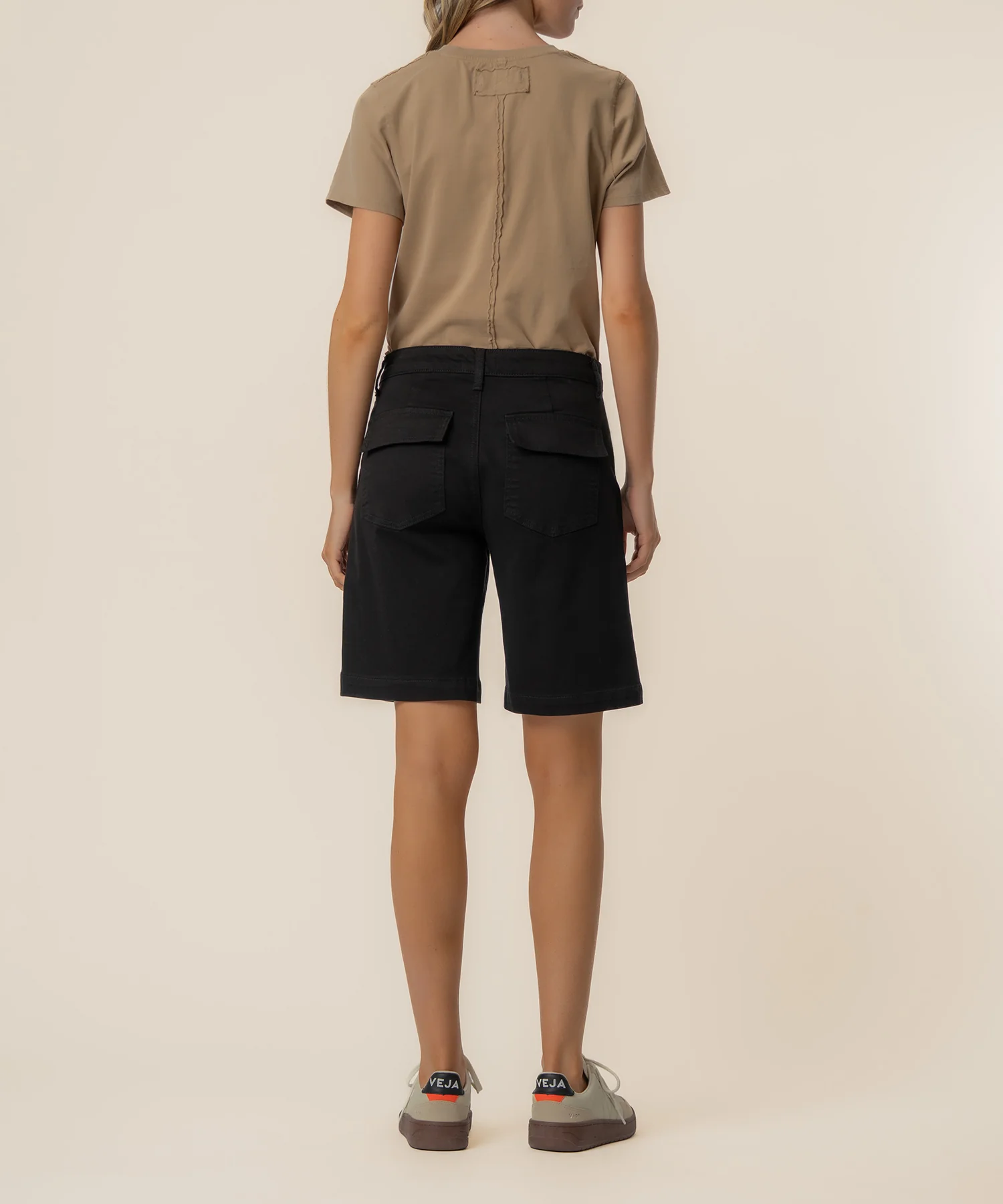 Hailey High Rise Bermuda Short, Exclusive in Black - Image 3