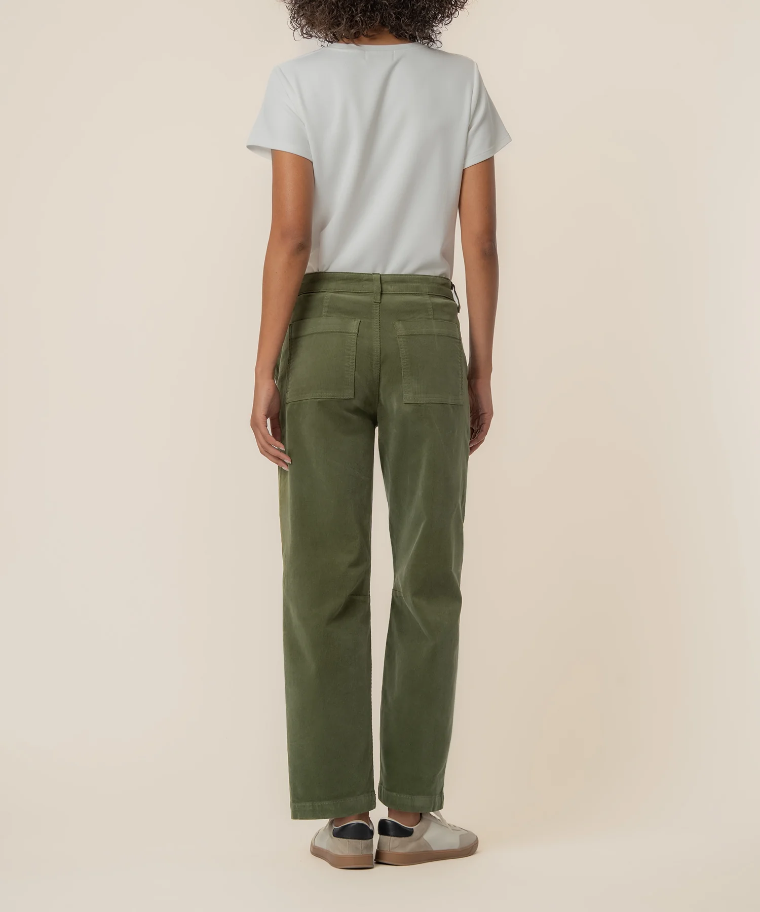 Ashton Corduroy High Rise Barrel, Exclusive in Birch - Image 3