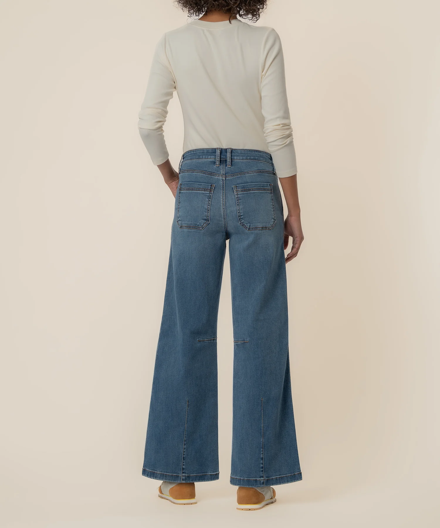 Meg High Rise Wide Leg, Long Inseam in Acutely Wash - Image 3