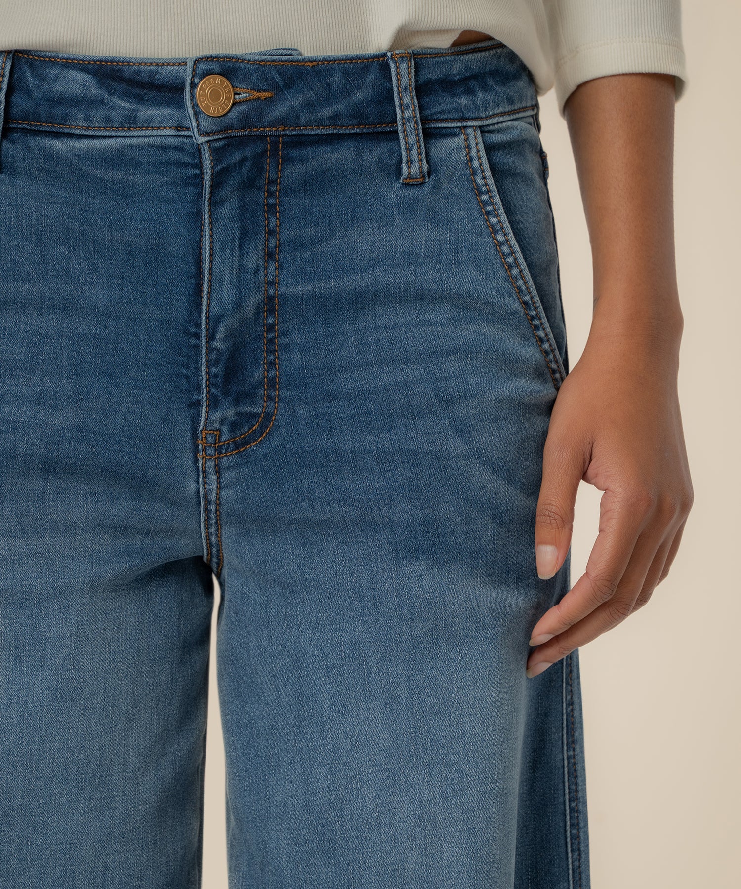 Meg High Rise Wide Leg, Long Inseam in Acutely Wash - Image 4