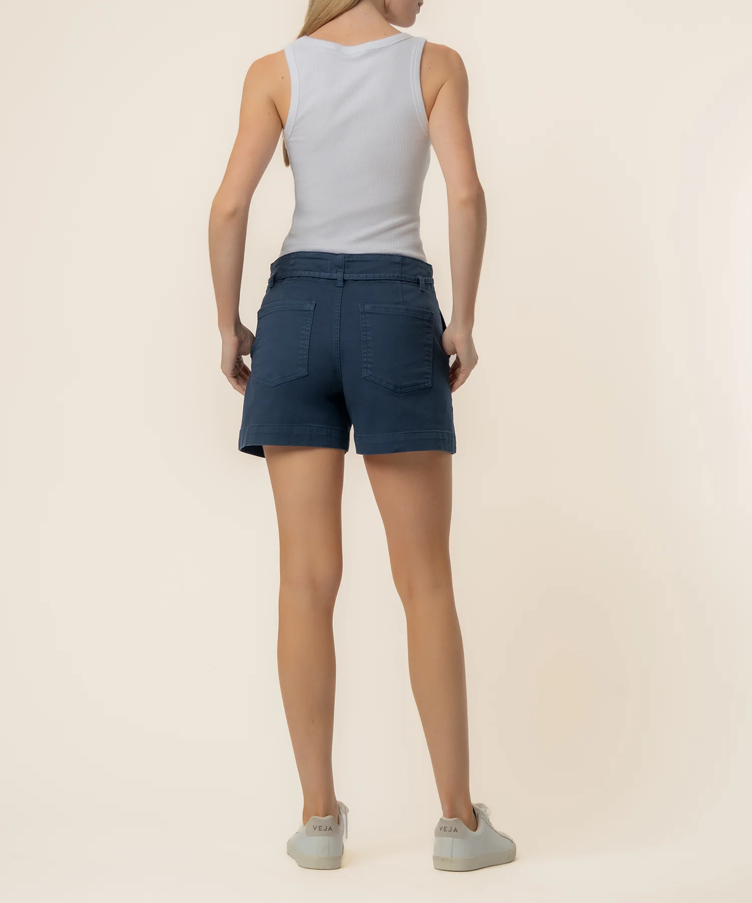 Jane High Rise Short in Navy - Image 3