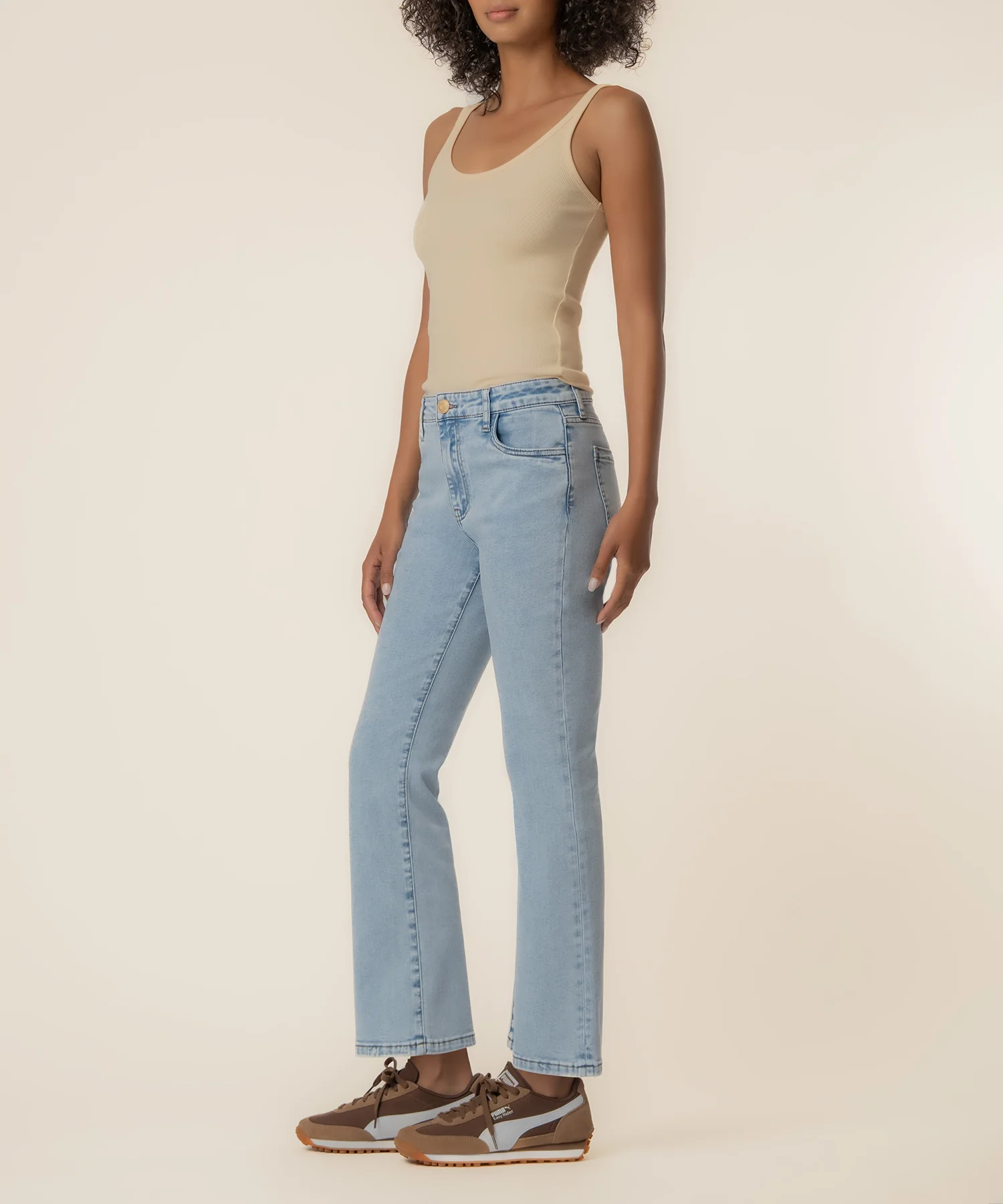 Kelsey High Rise Ankle Flare in Celebrate Wash - Image 2