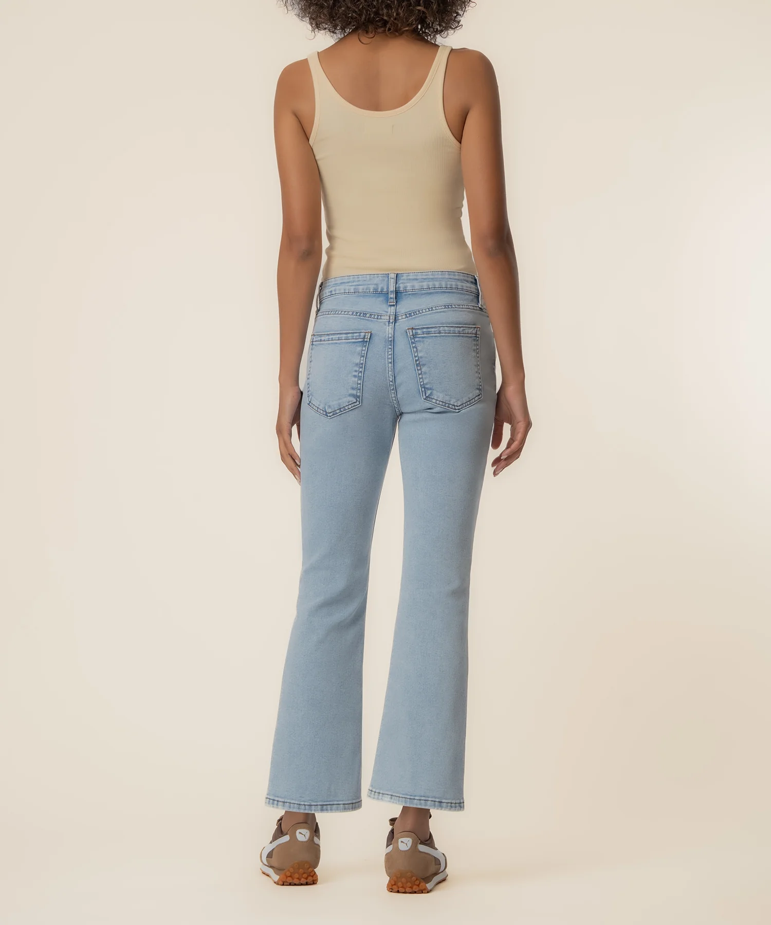 Kelsey High Rise Ankle Flare in Celebrate Wash - Image 3
