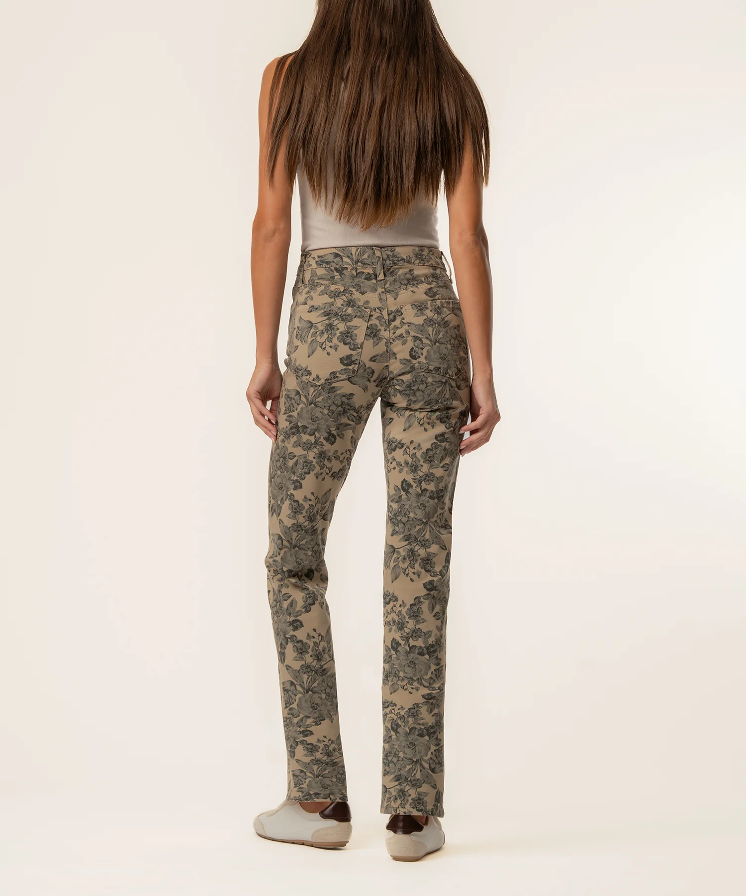 Blair Twill High Rise Straight Leg in Sand - Image 3