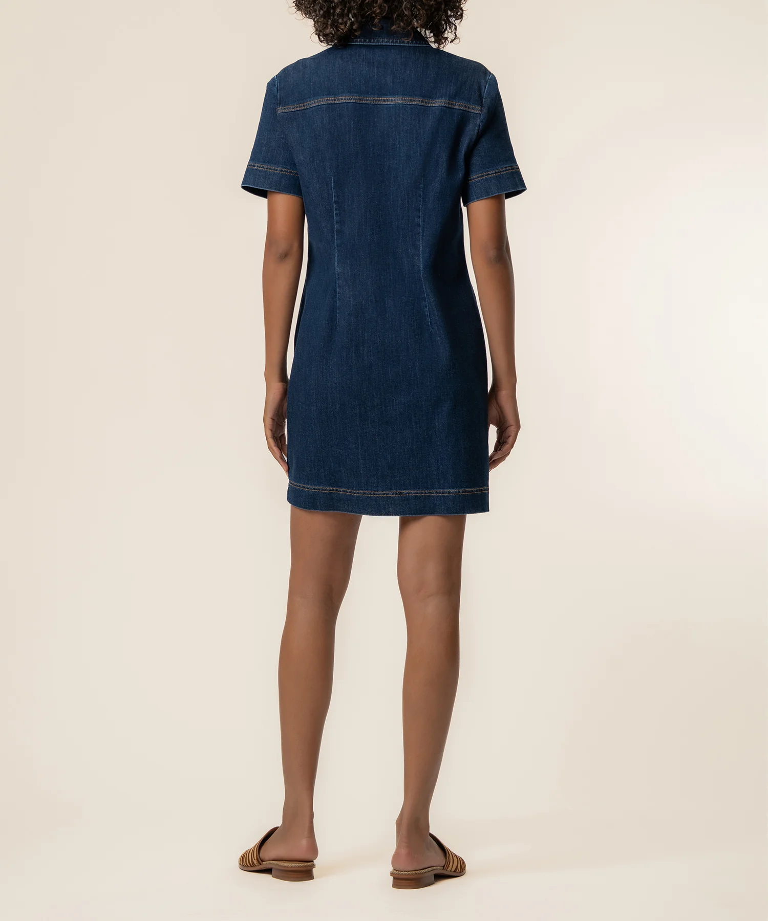 Tatiana Denim Dress in Plan Wash - Image 4