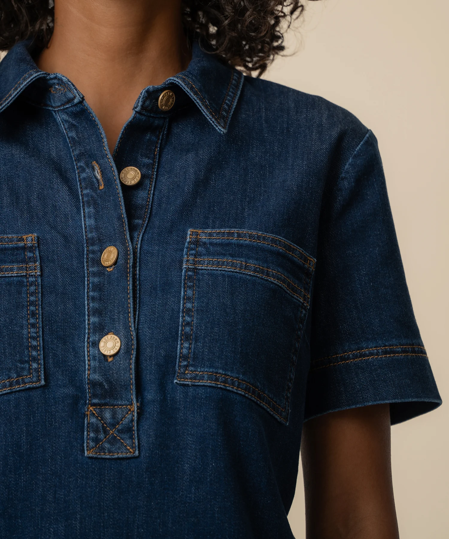 Tatiana Denim Dress in Plan Wash - Image 5