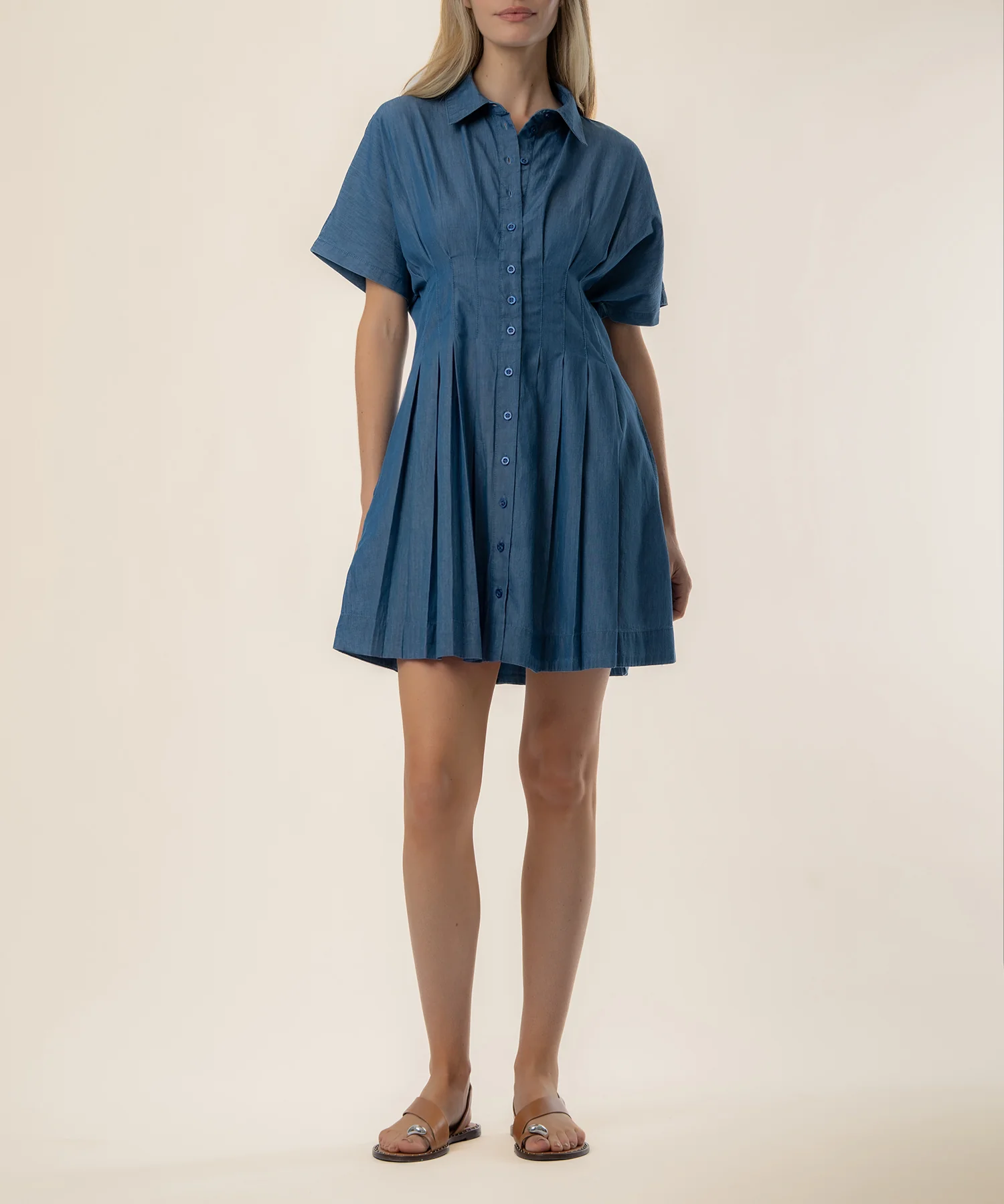 Francesca Denim Dress in Secure Wash