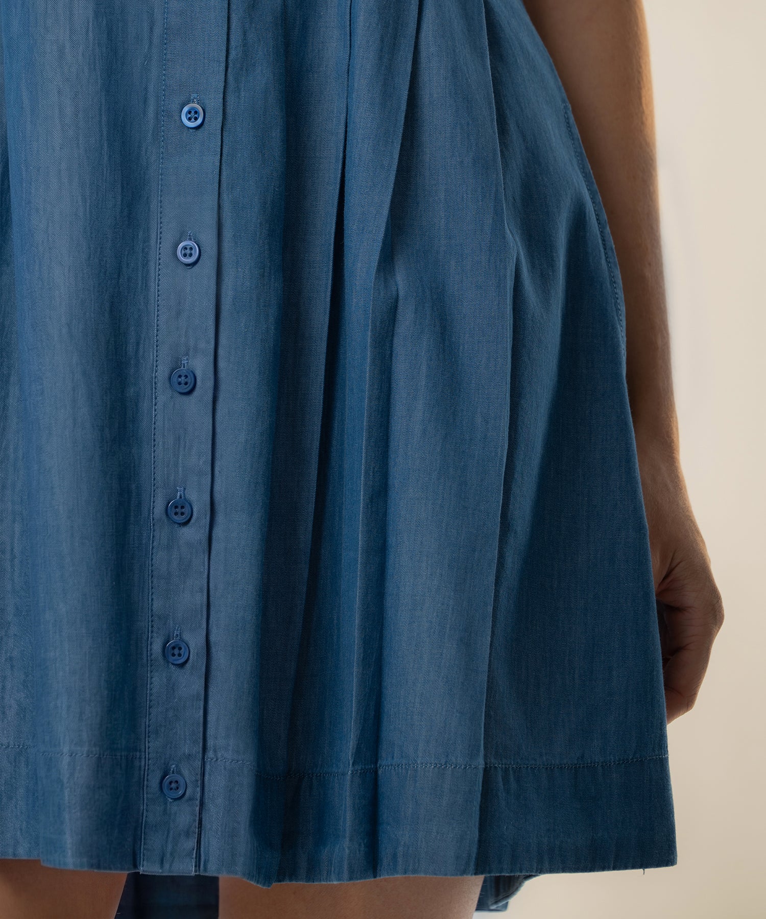 Francesca Denim Dress in Secure Wash - Image 6