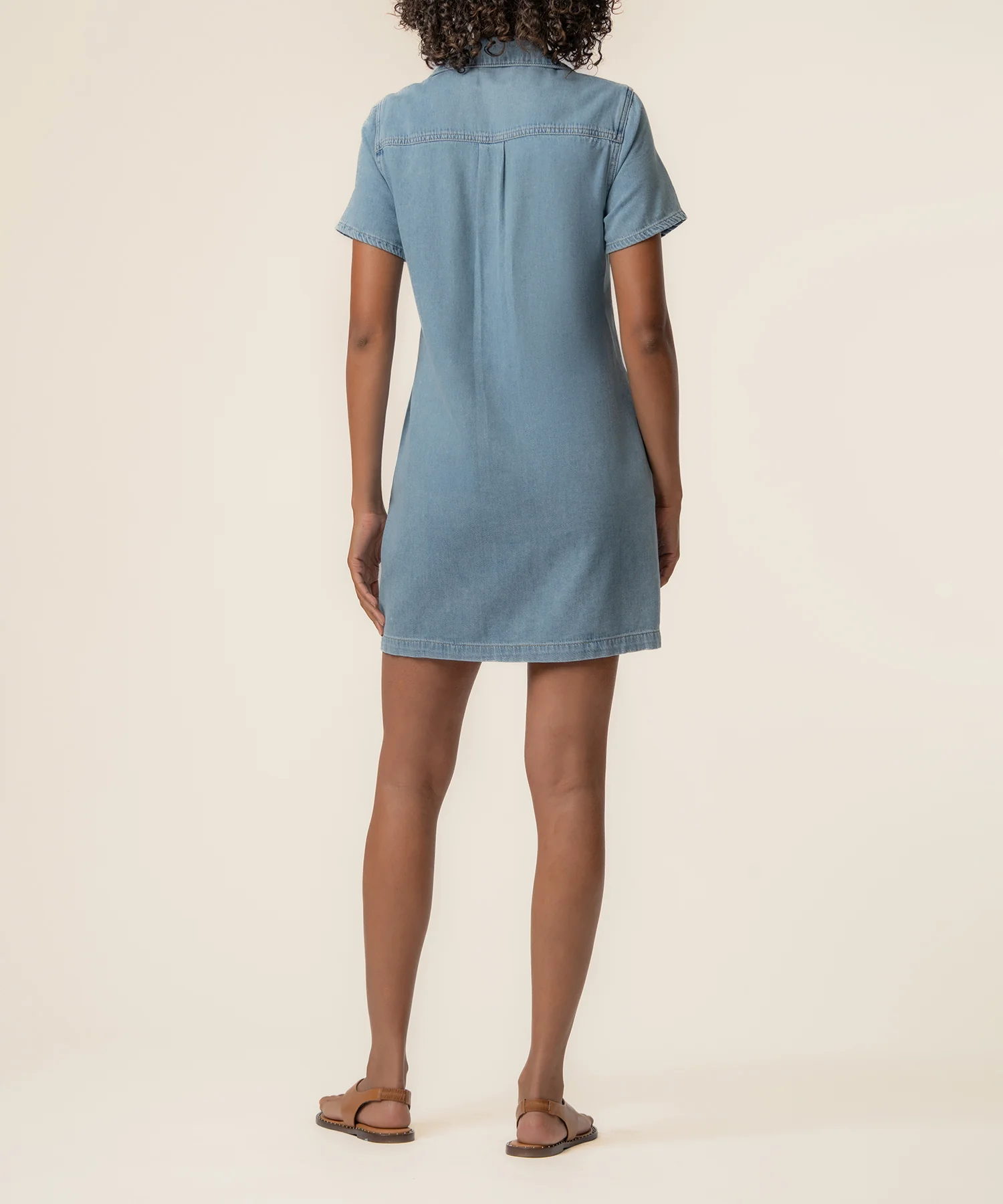 Zoe Denim Dress, Exclusive in Notch Wash - Image 3