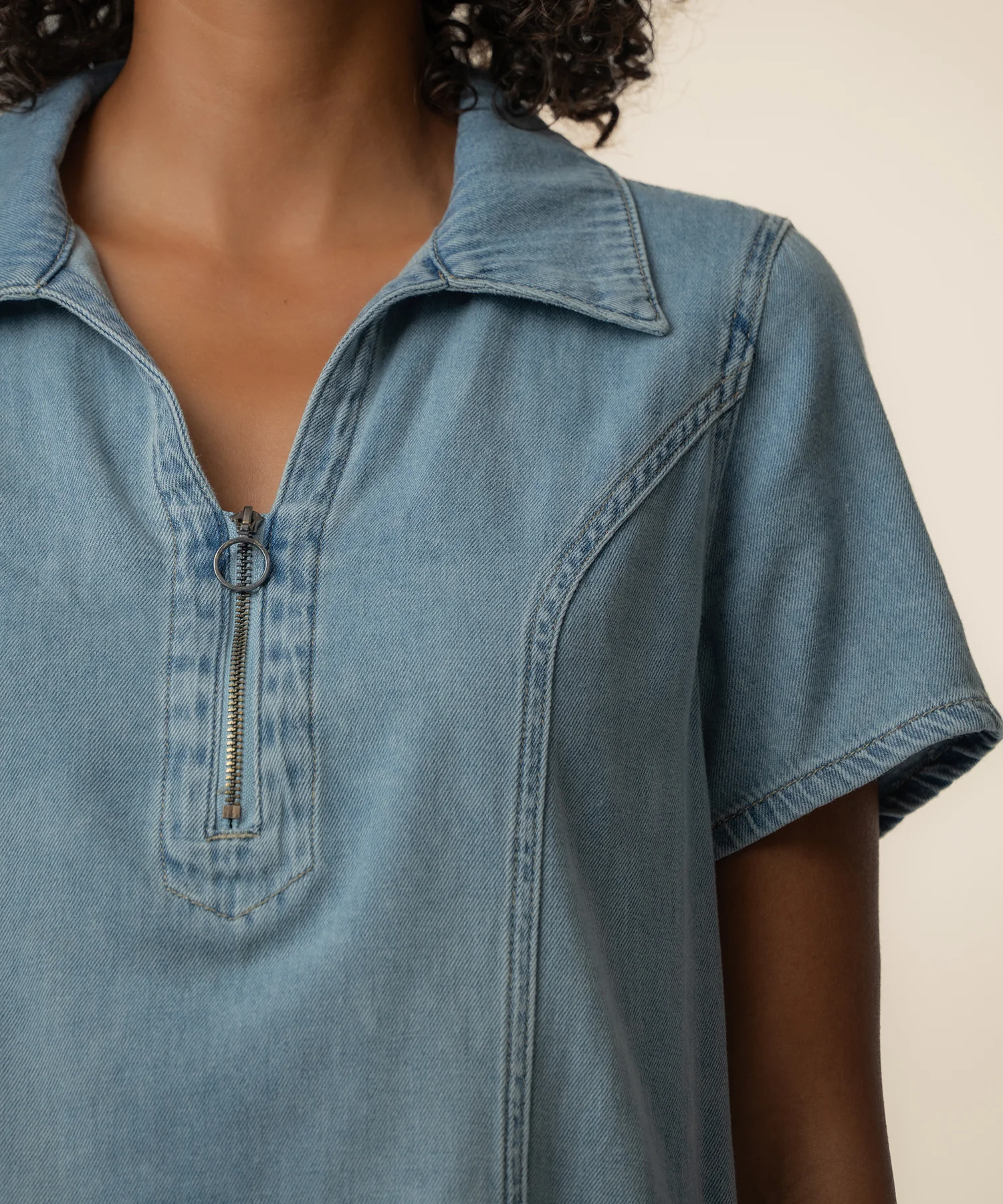 Zoe Denim Dress, Exclusive in Notch Wash - Image 4