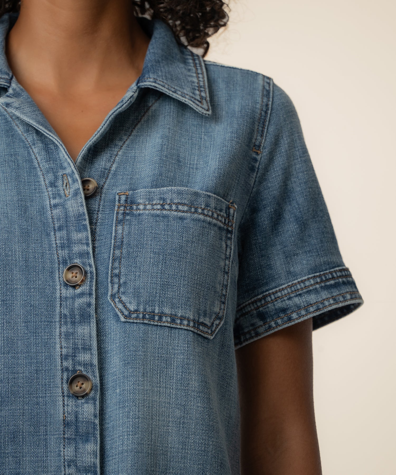 Parker Denim Dress, Exclusive in Unfailing Wash - Image 4