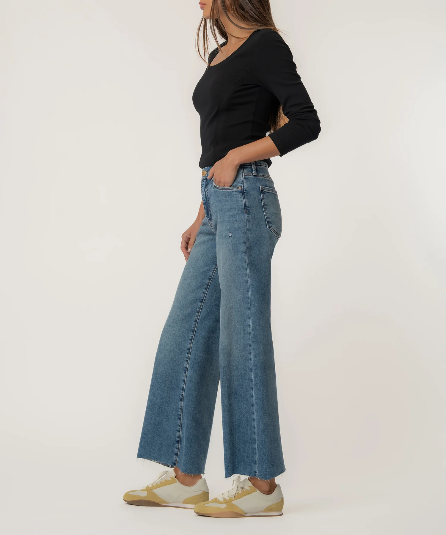 Meg High Rise Wide Leg in Regent Wash - Image 2