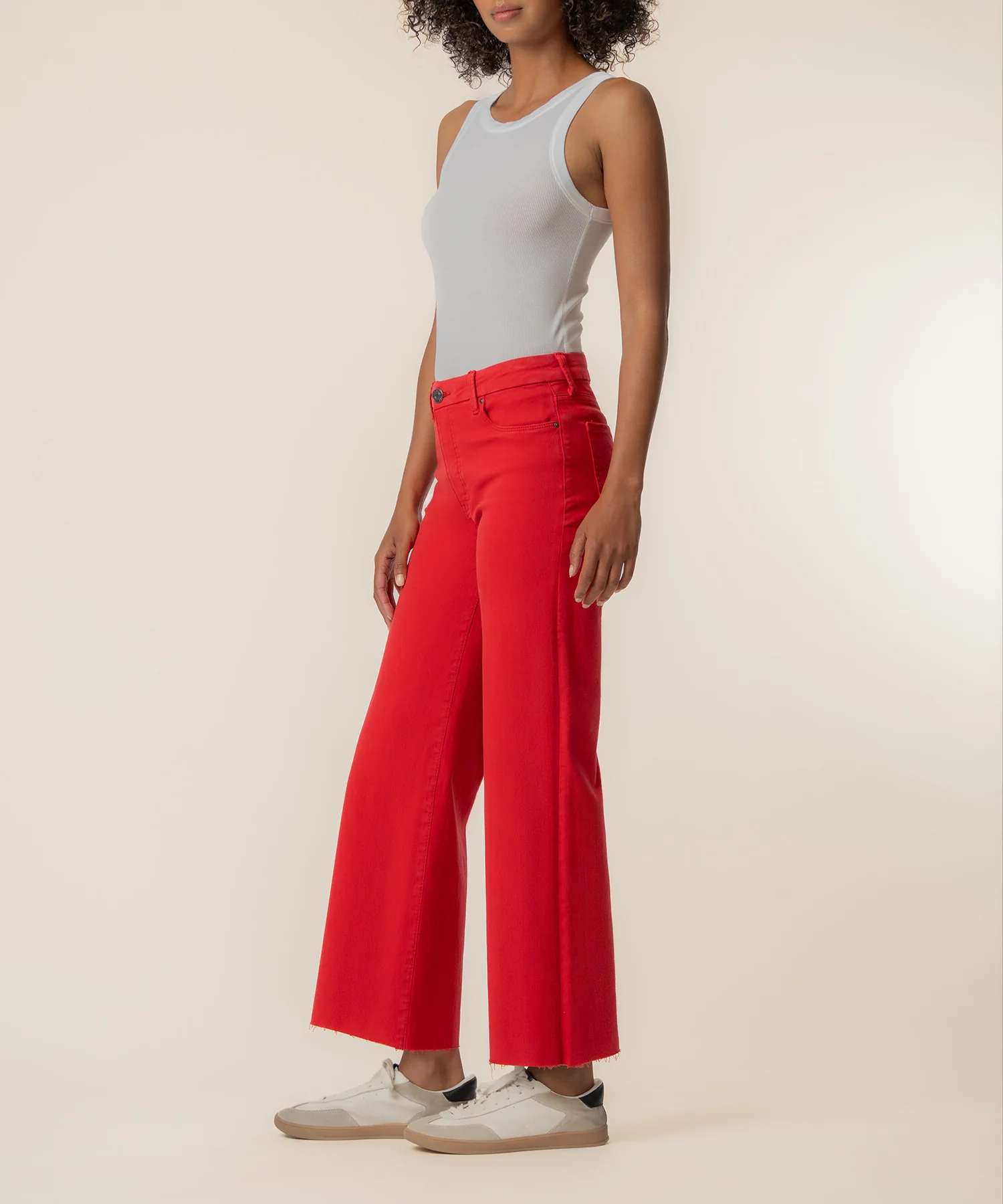 Meg High Rise Wide Leg in Tomato - Image 2