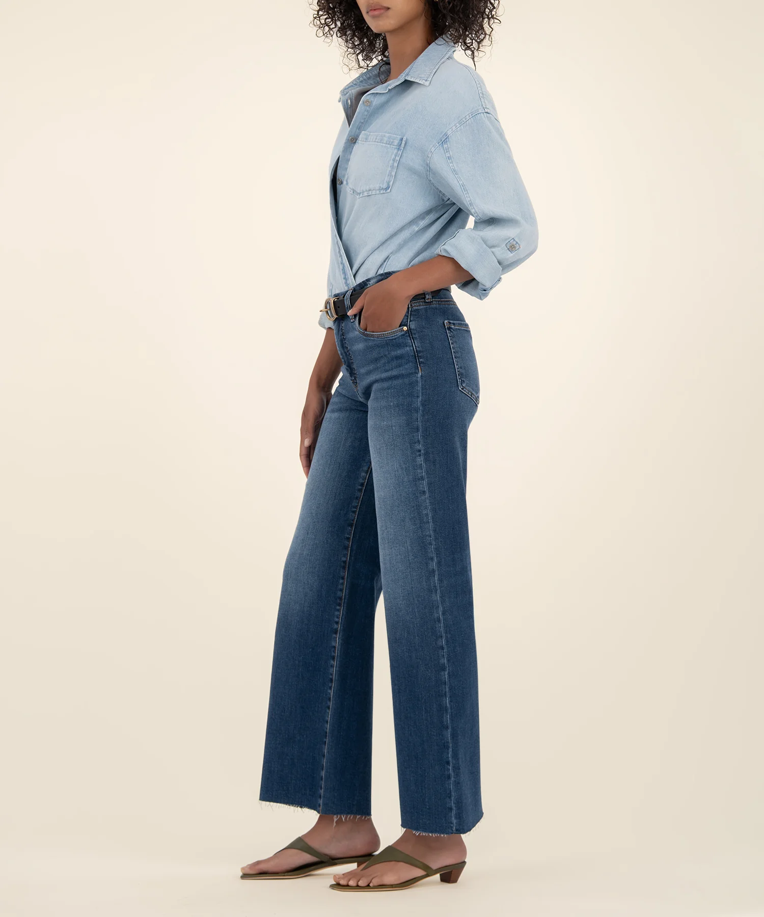 Meg High Rise Wide Leg, Petite in Inexhaustible Wash - Image 3