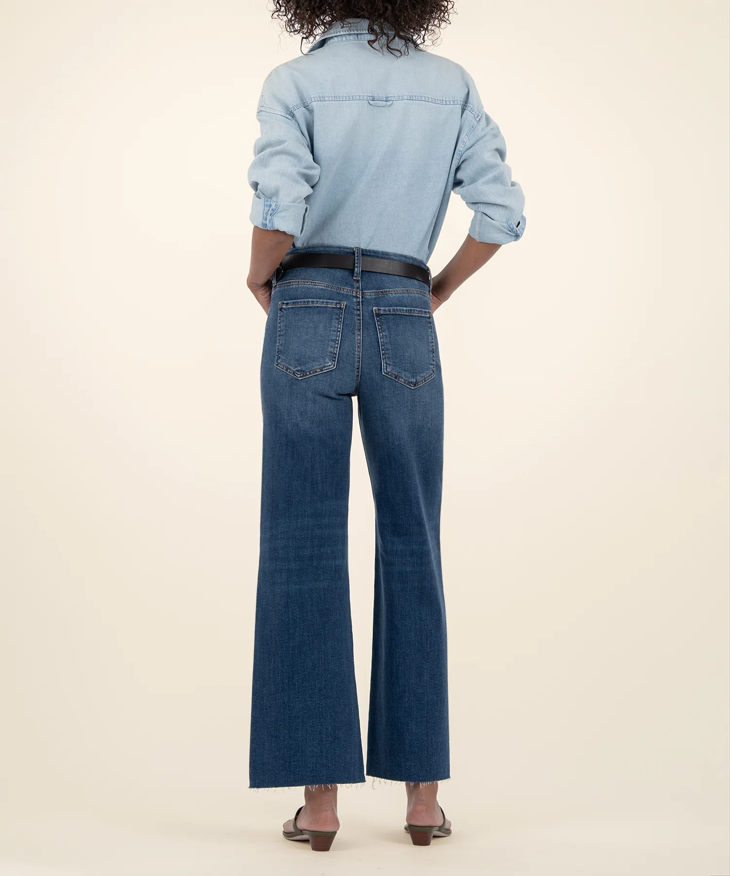 Meg High Rise Wide Leg, Petite in Inexhaustible Wash - Image 4