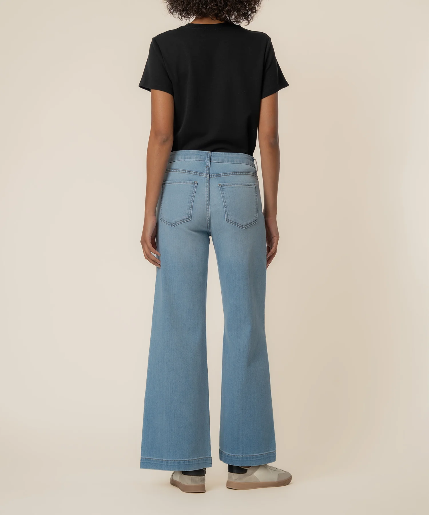 Meg High Rise Wide Leg, Long Inseam in Fortitude Wash - Image 3