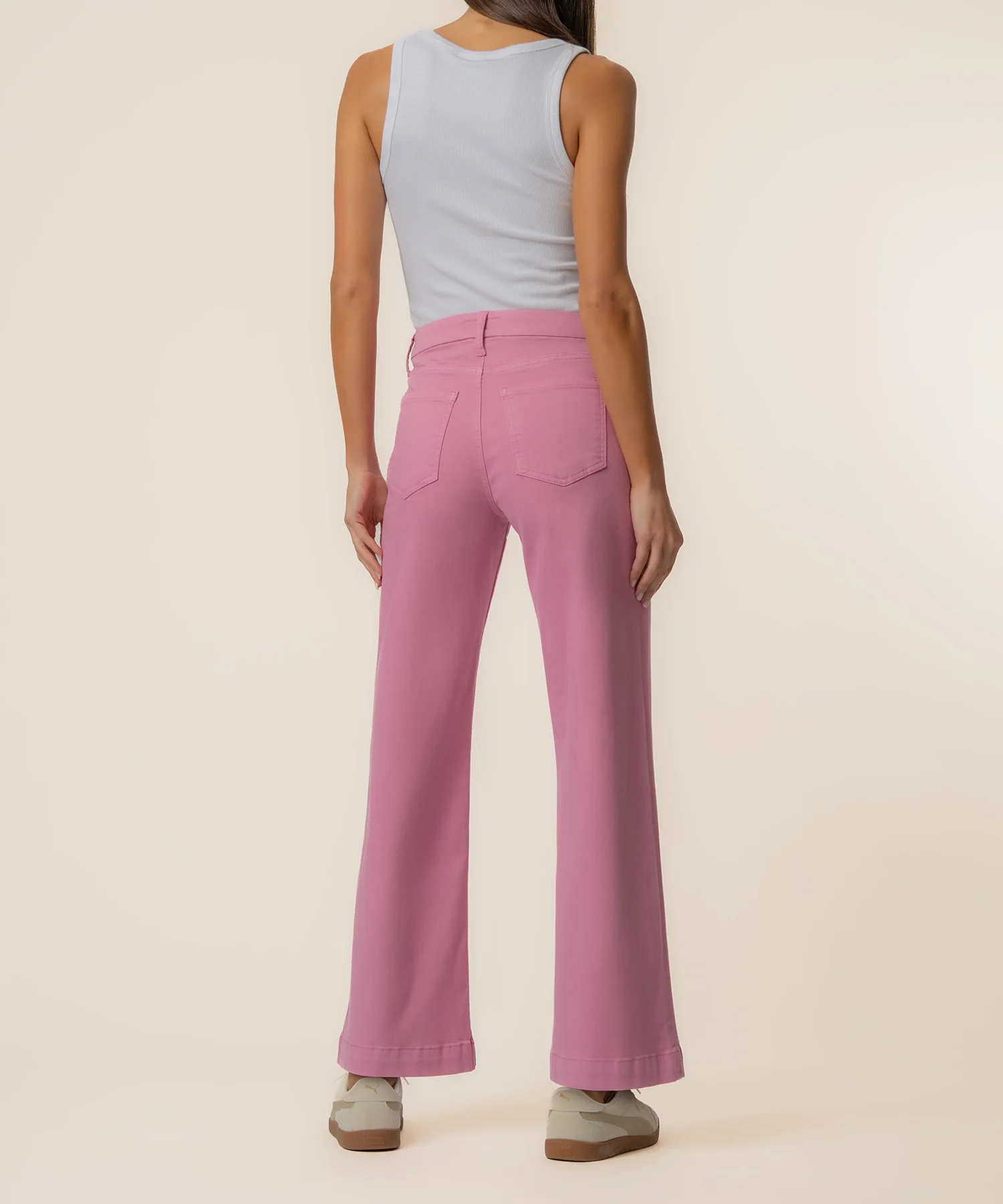 Meg High Rise Wide Leg in Cupcake - Image 3