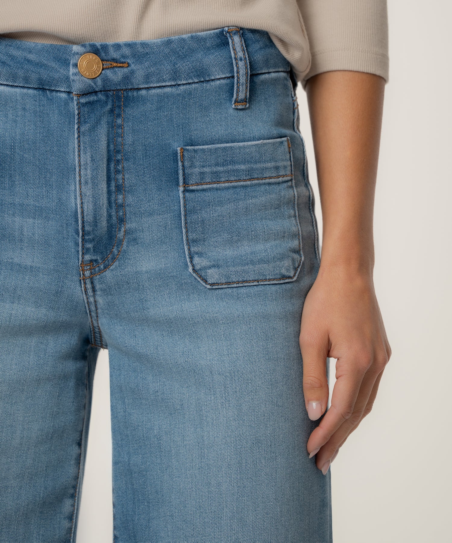 Meg High Rise Wide Leg in Totally Wash - Image 4