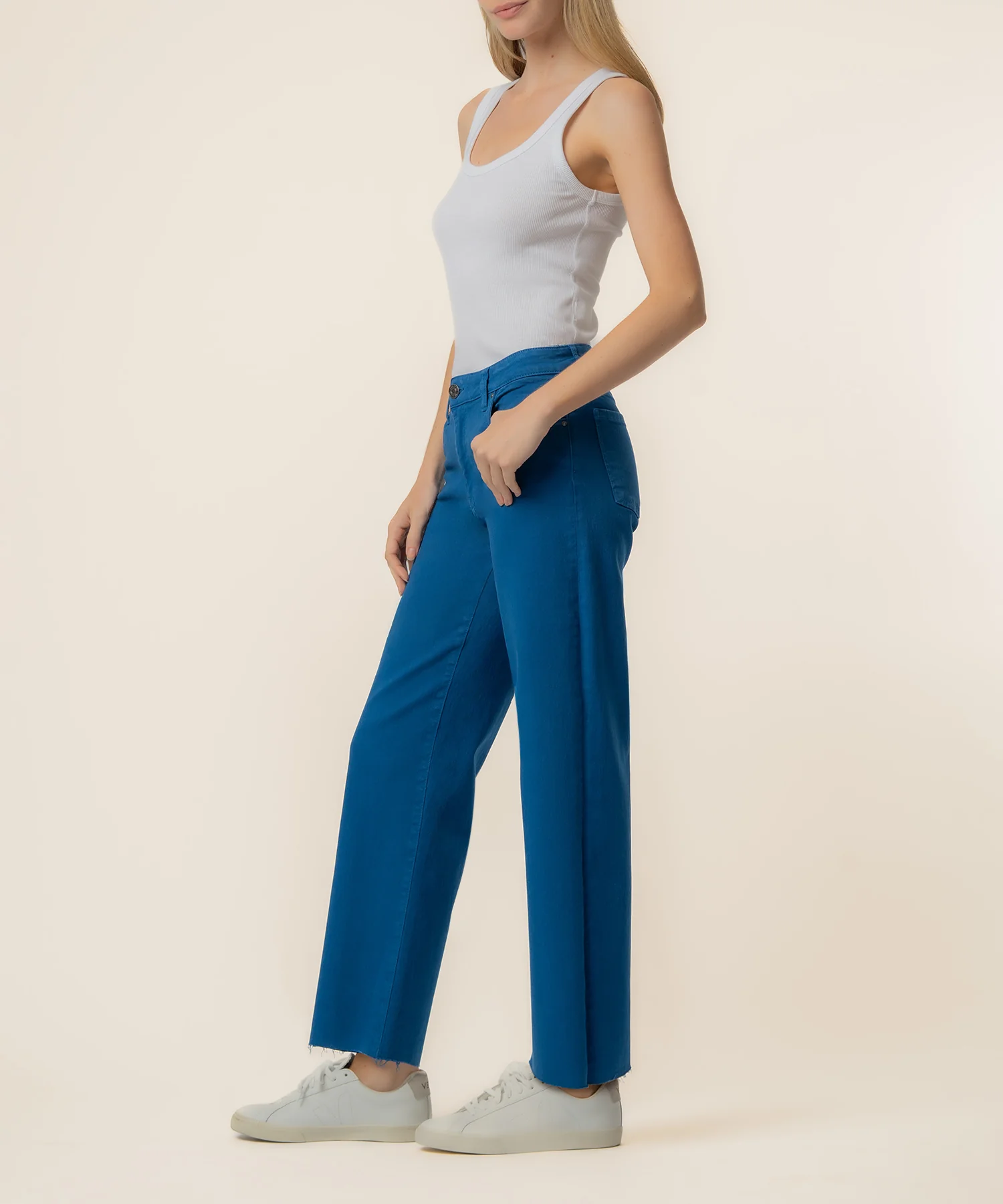 Charlotte High Rise Wide Leg in Sapphire - Image 2