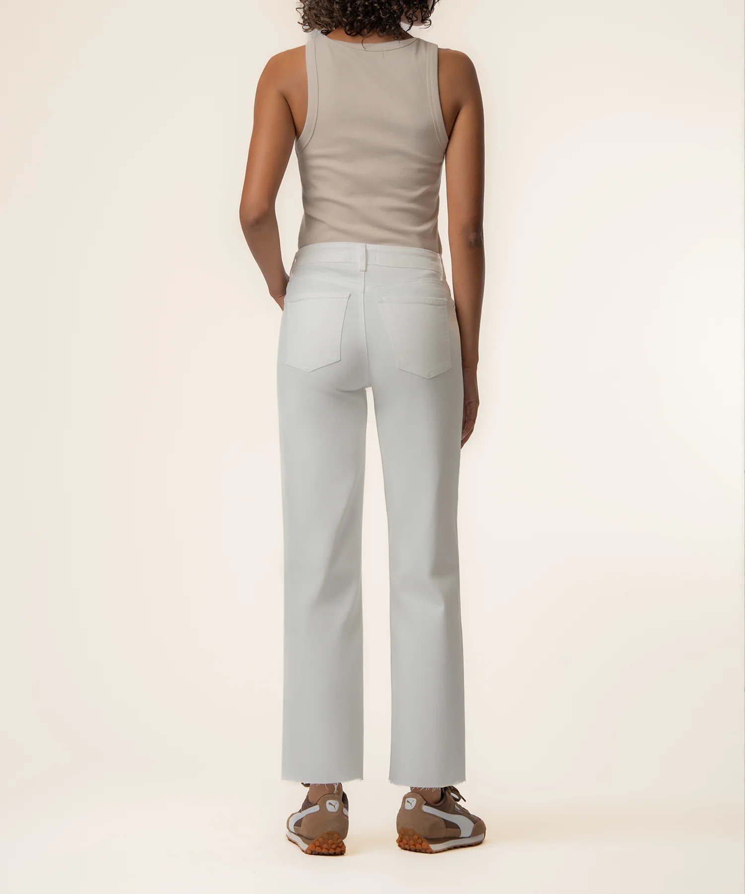 Charlotte High Rise Wide Leg, Exclusive in Cloud White - Image 3