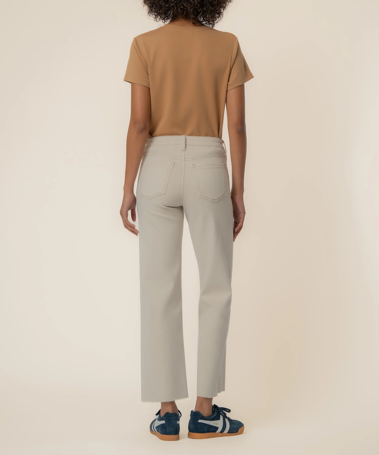 Charlotte High Rise Wide Leg, Petite in Ecru - Image 3
