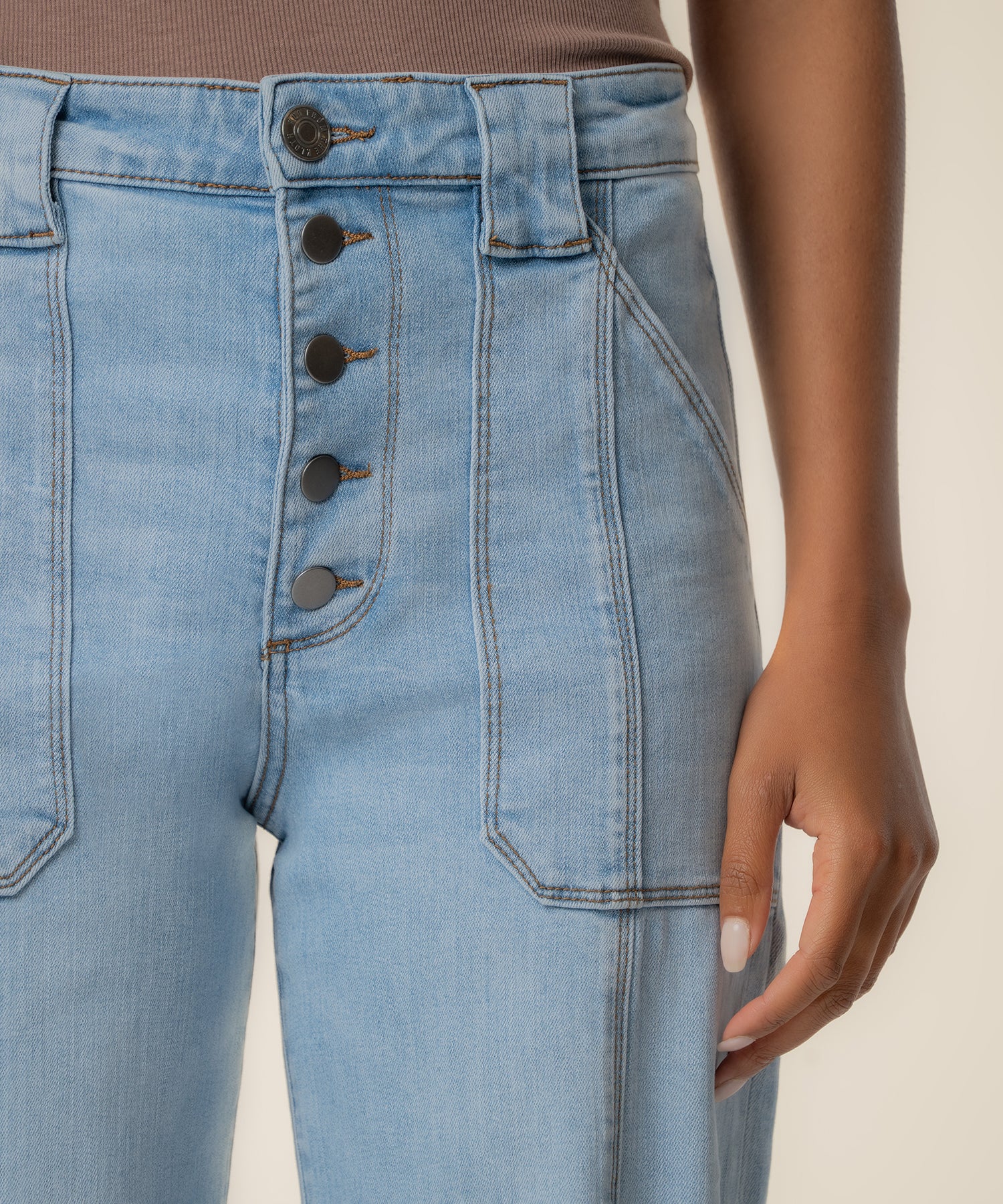 Meg High Rise Wide Leg in Tone Wash - Image 4