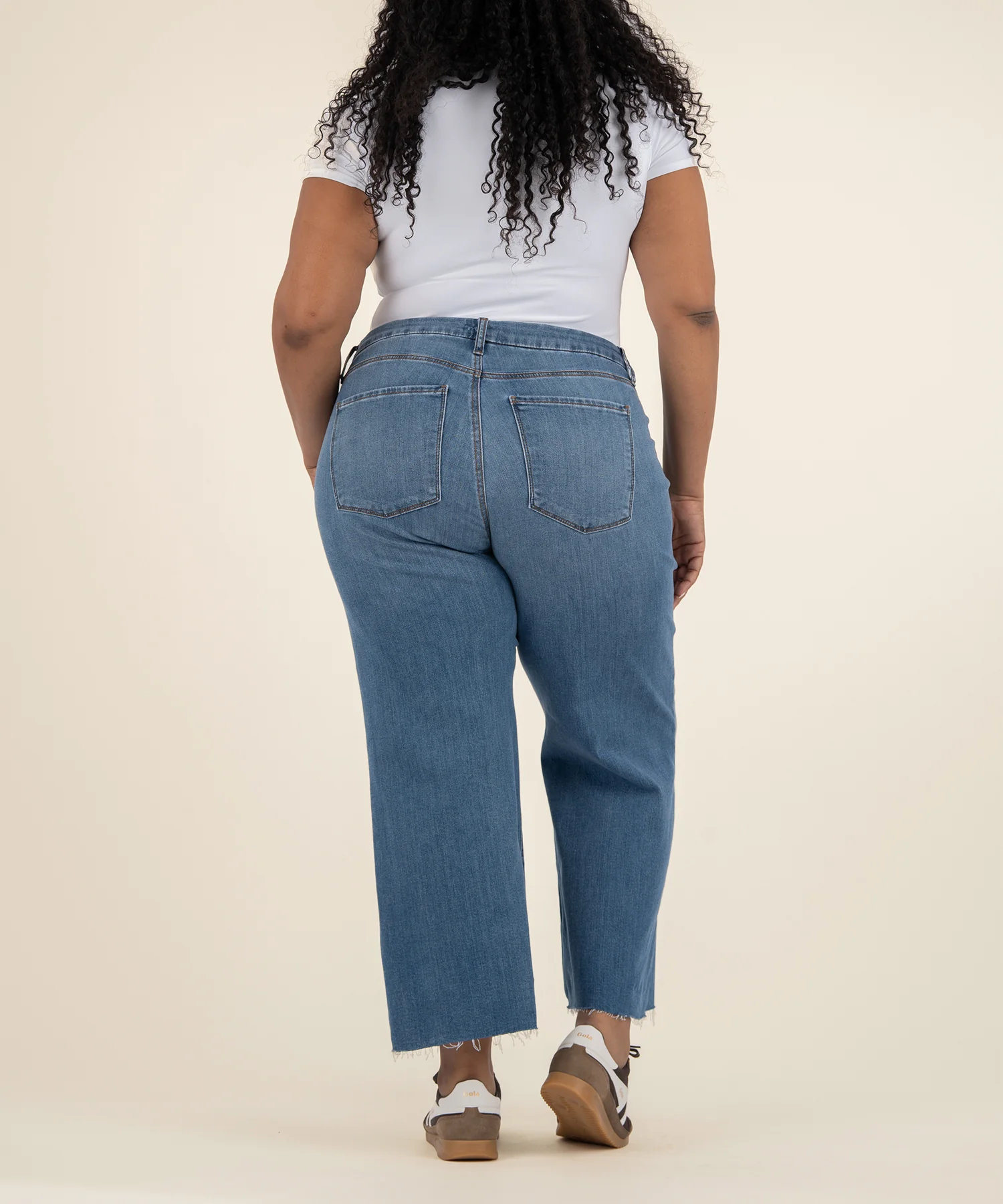 Meg High Rise Wide Leg, Plus in Earn Wash - Image 3