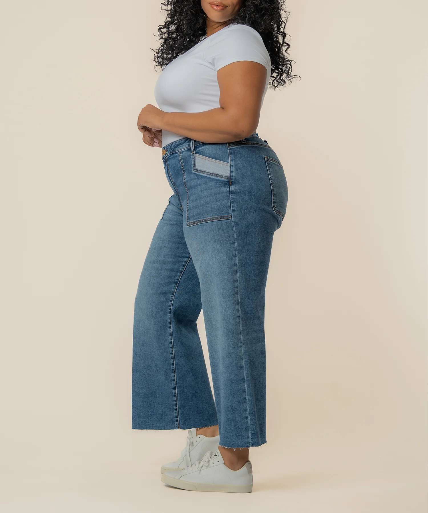 Meg High Rise Wide Leg, Plus in Success Wash - Image 2