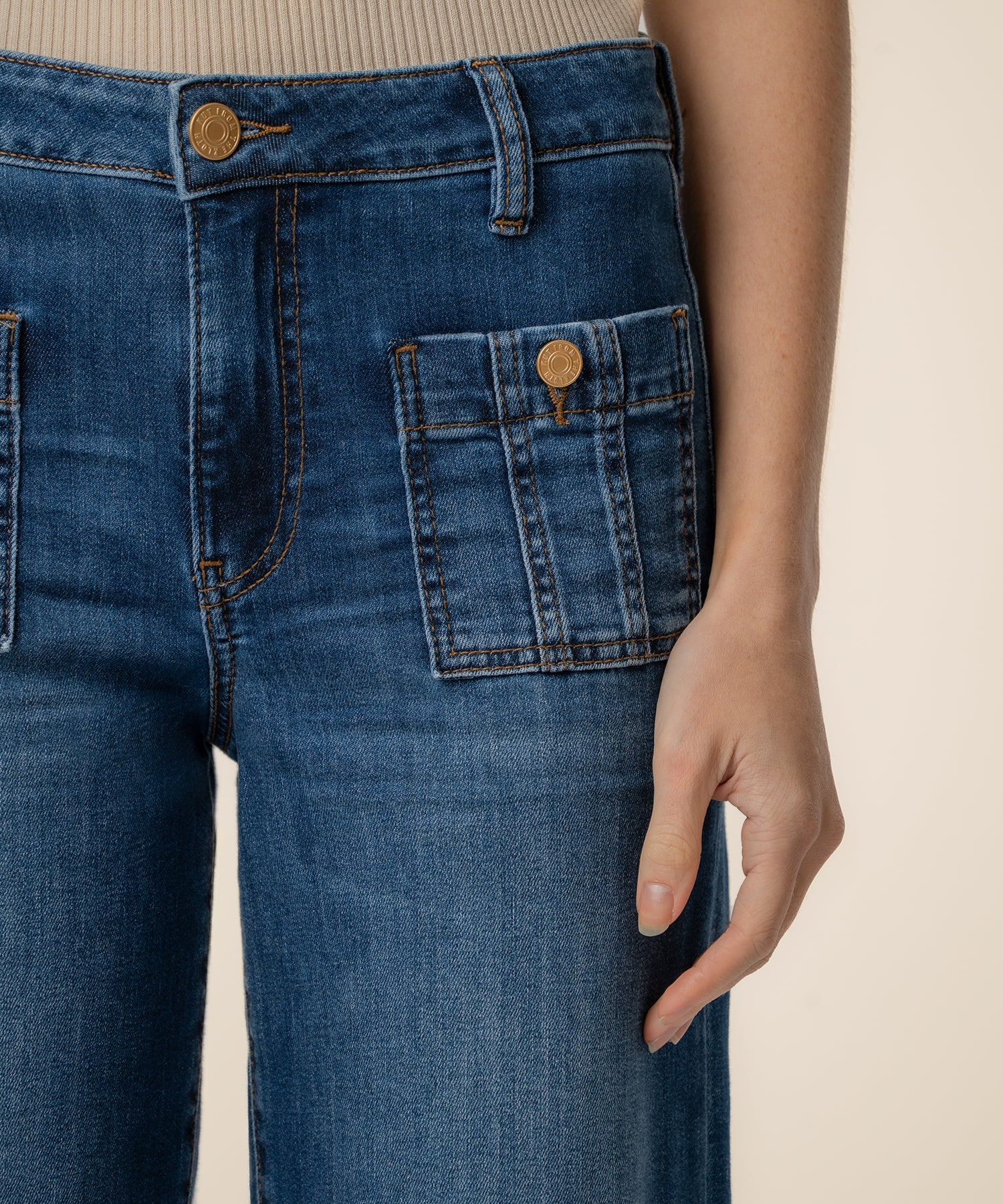 Meg High Rise Wide Leg in Resolution Wash - Image 4