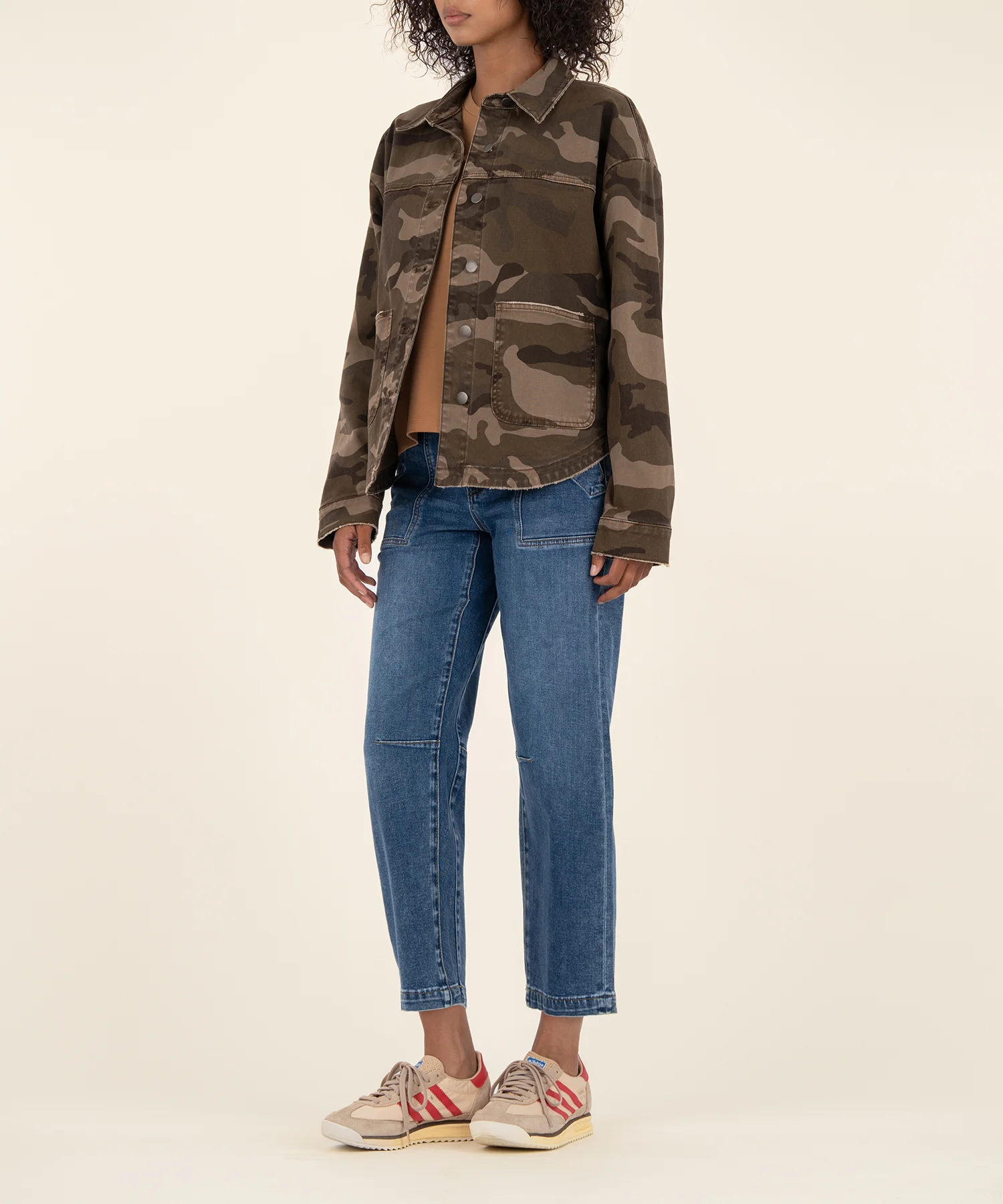 Ellie Camo Jacket, Exclusive in Brown - Image 3