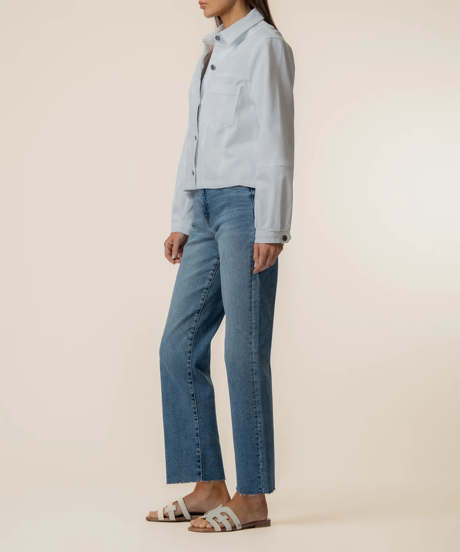 Bailey Jacket in White - Image 2