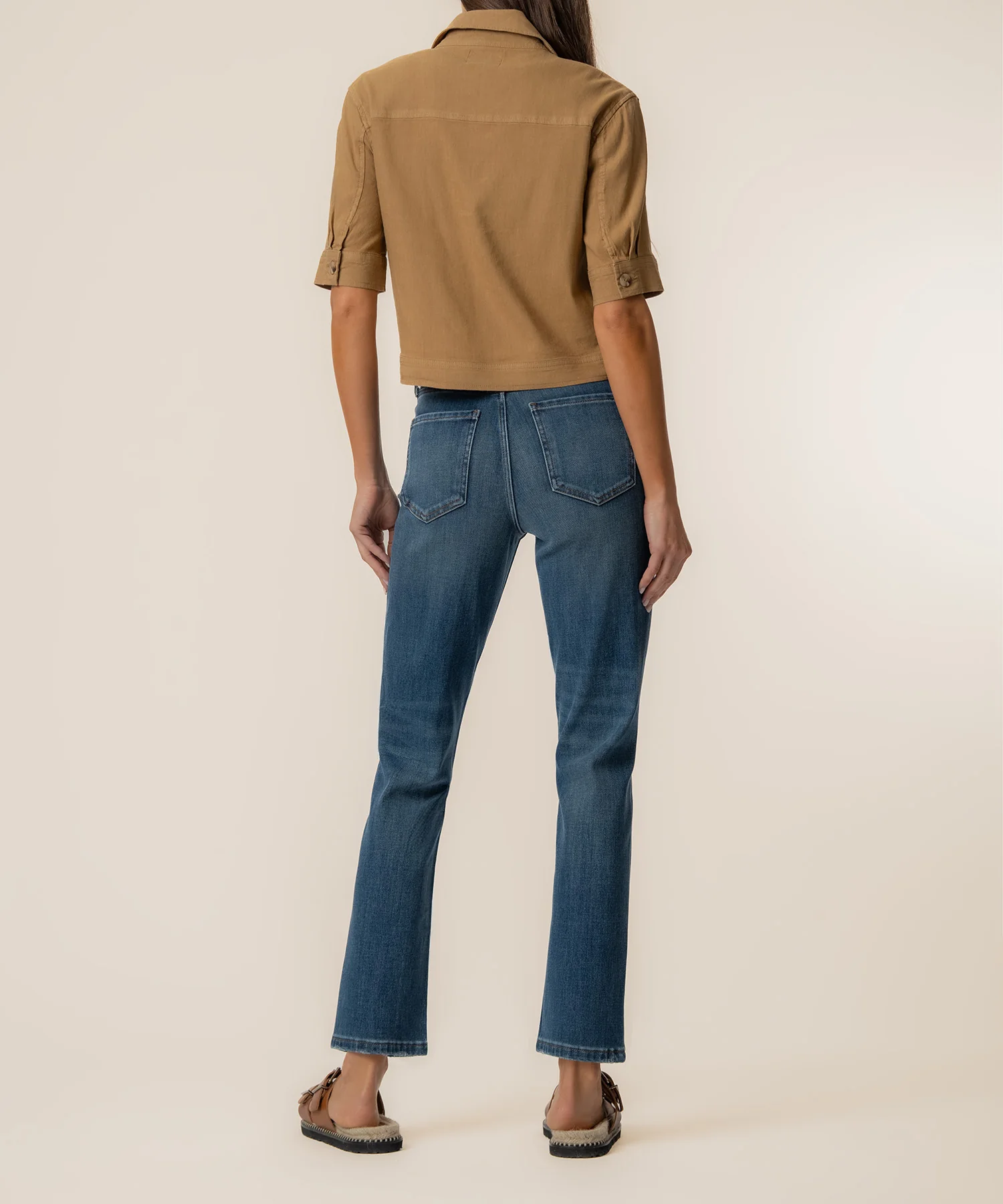 Finly Linen Jacket in Wood - Image 4