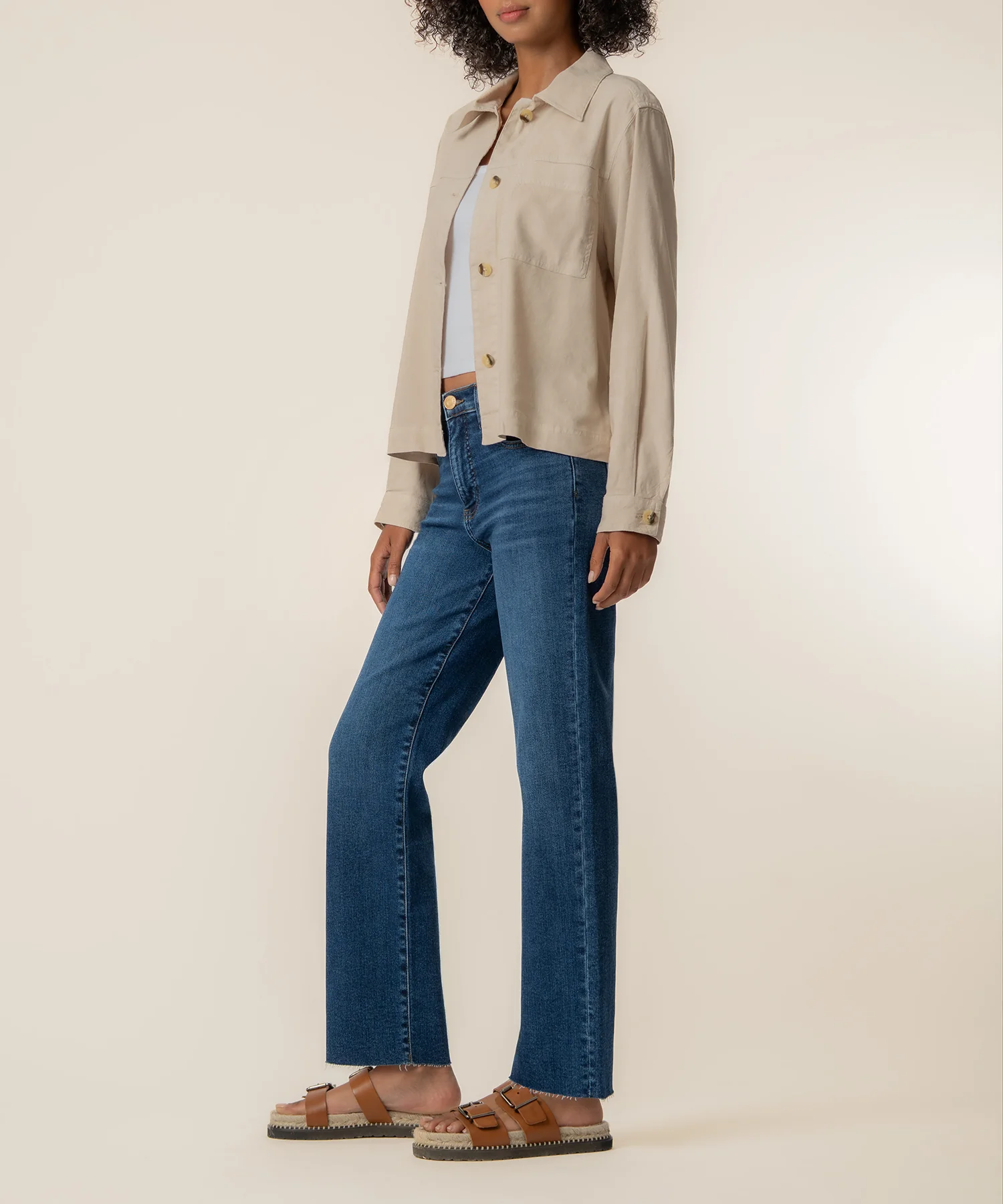 Bellamy Linen Jacket in Sand - Image 2