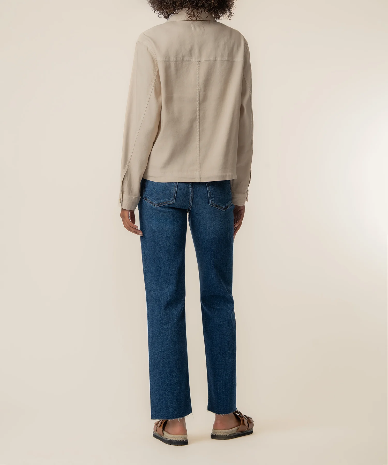 Bellamy Linen Jacket in Sand - Image 3