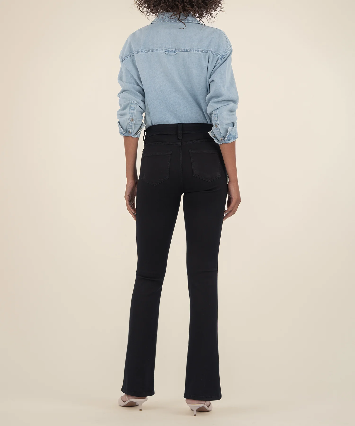 Natalie High Rise Bootcut in Black - Image 3