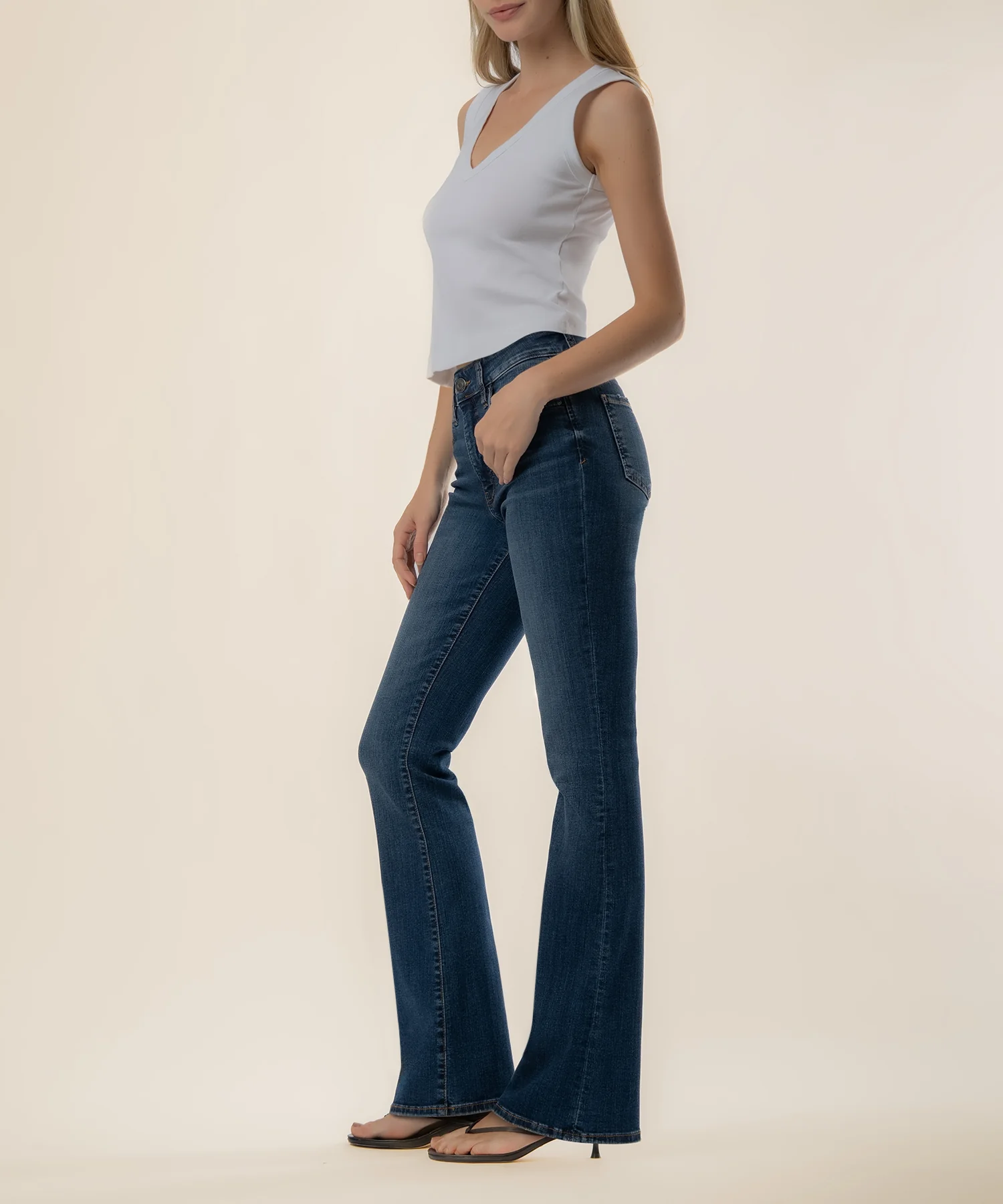 Natalie High Rise Bootcut, Petite in Allied Wash - Image 2