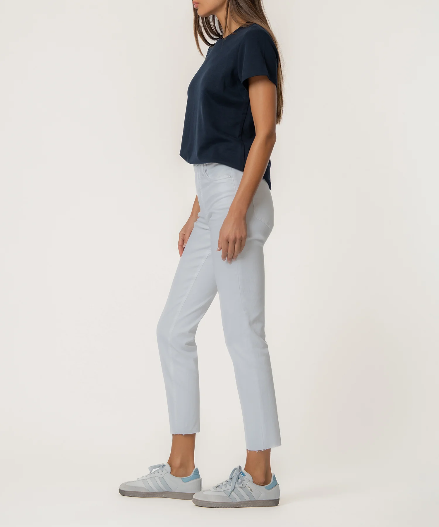 Rachael High Rise Mom Jean in Optic White - Image 2