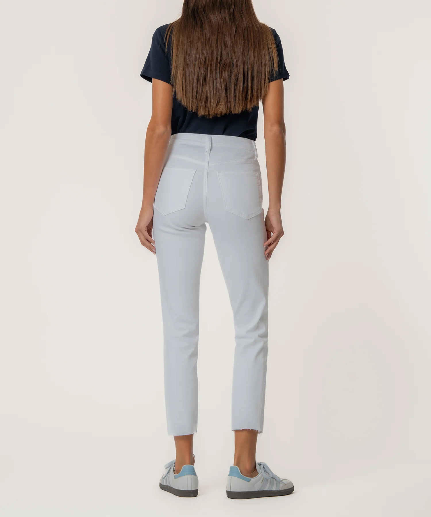 Rachael High Rise Mom Jean in Optic White - Image 3