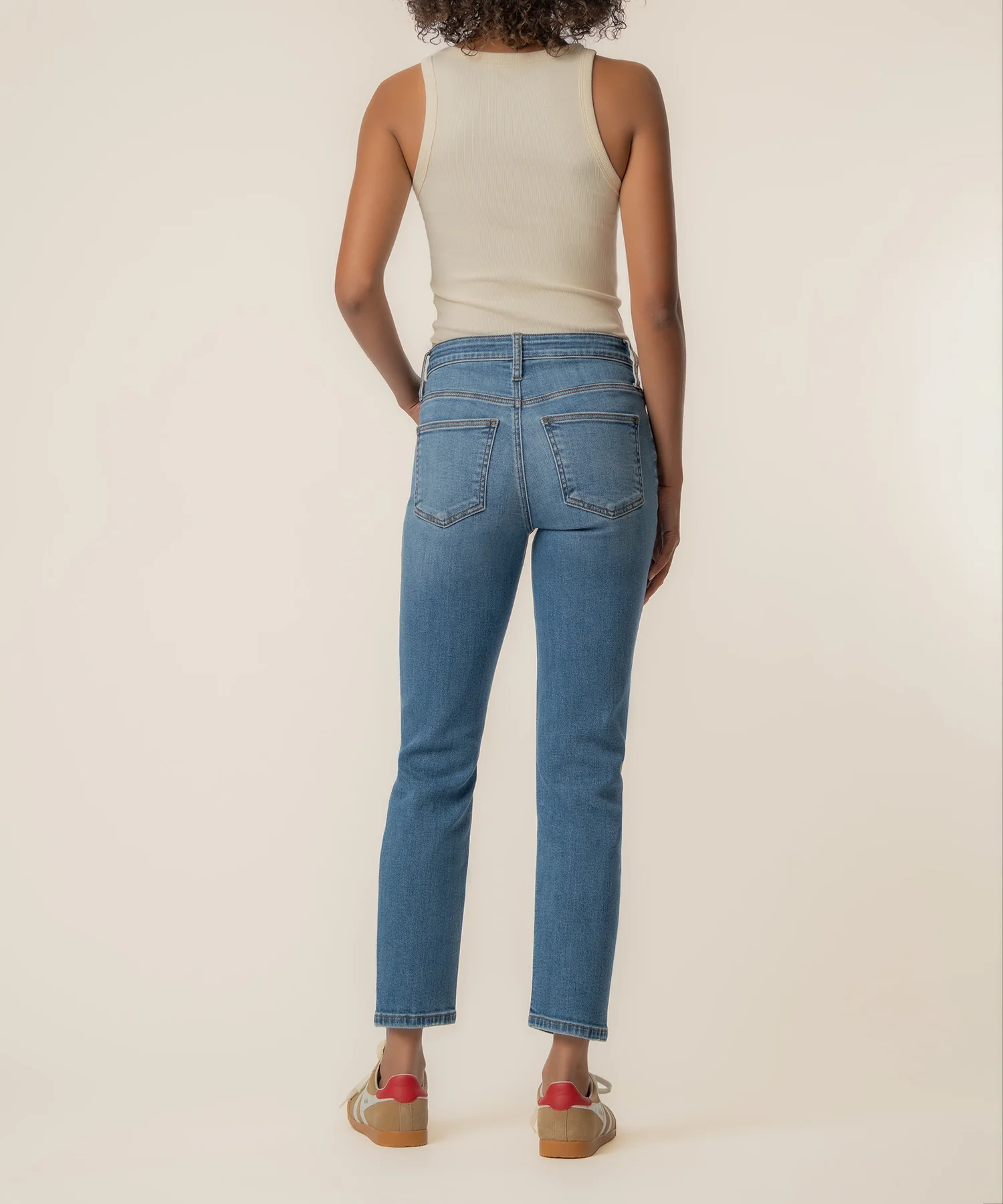 Rachael High Rise Mom Jean in Respond Wash - Image 3