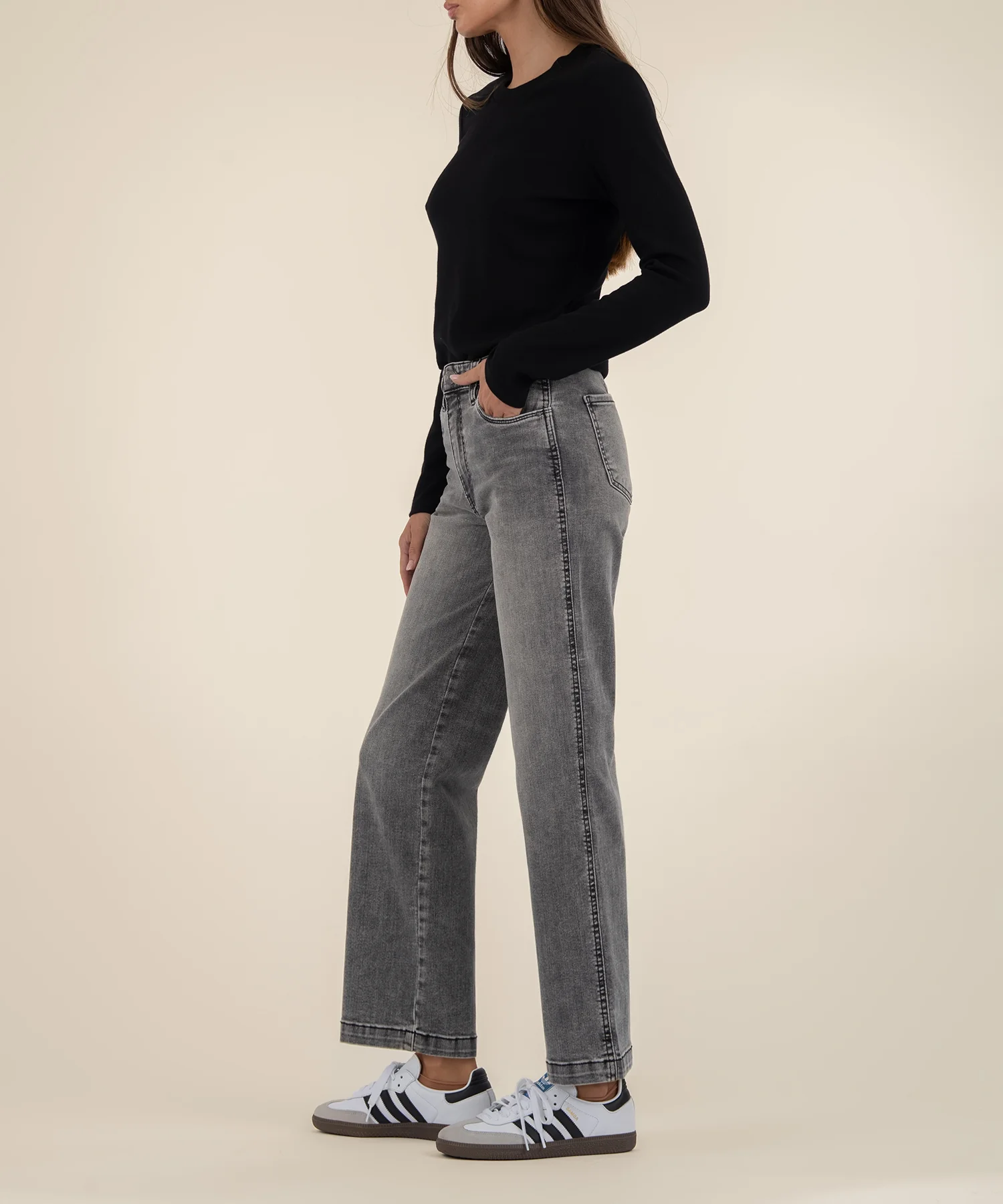Pattie High Rise Straight Leg in Acquainted Wash - Image 2