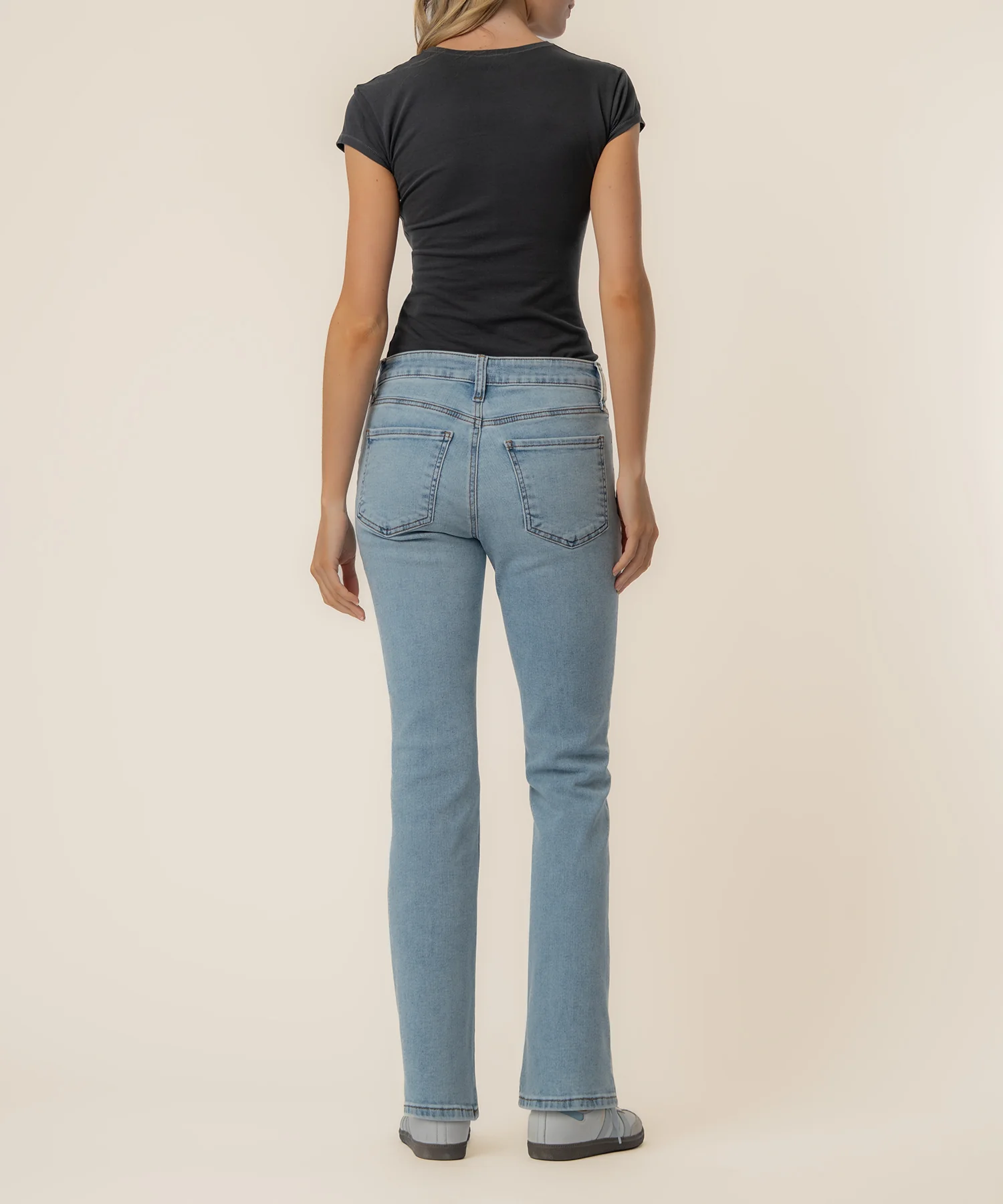 Kelsey High Rise Ankle Flare, Petite in Cure Wash - Image 3