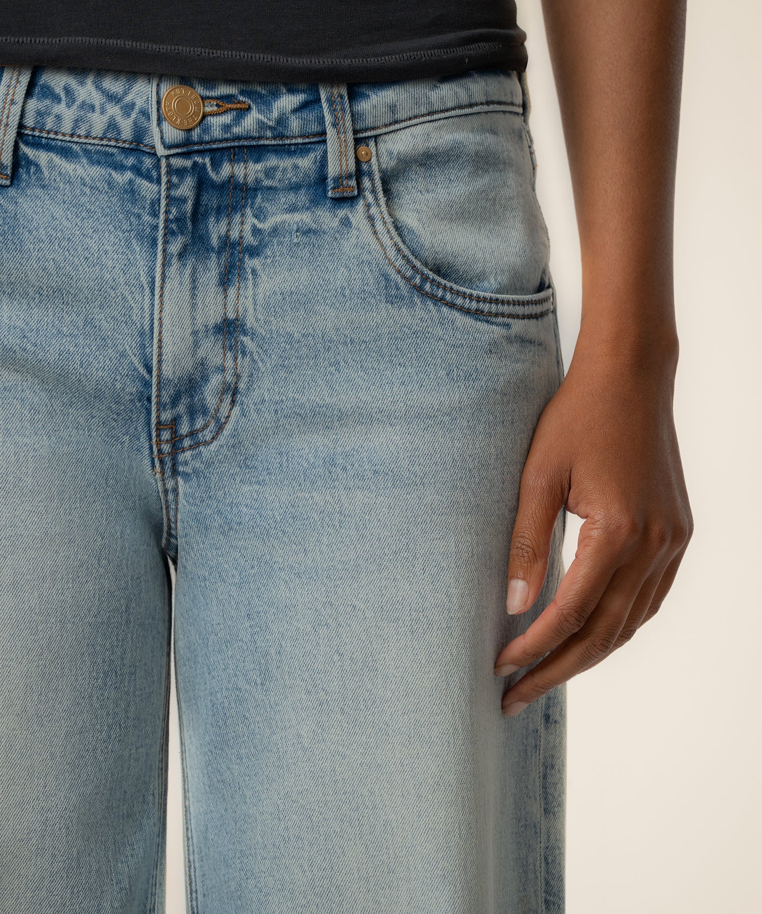 Selena Baggy Low Rise Straight Leg in Enthusiastic Wash - Image 4