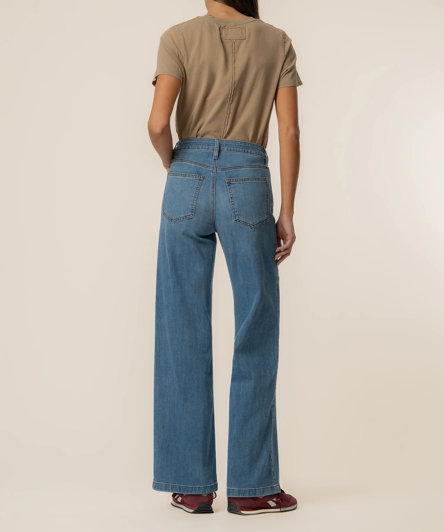 Jodi High Rise Wide Straight Leg in Sleek Wash - Image 3