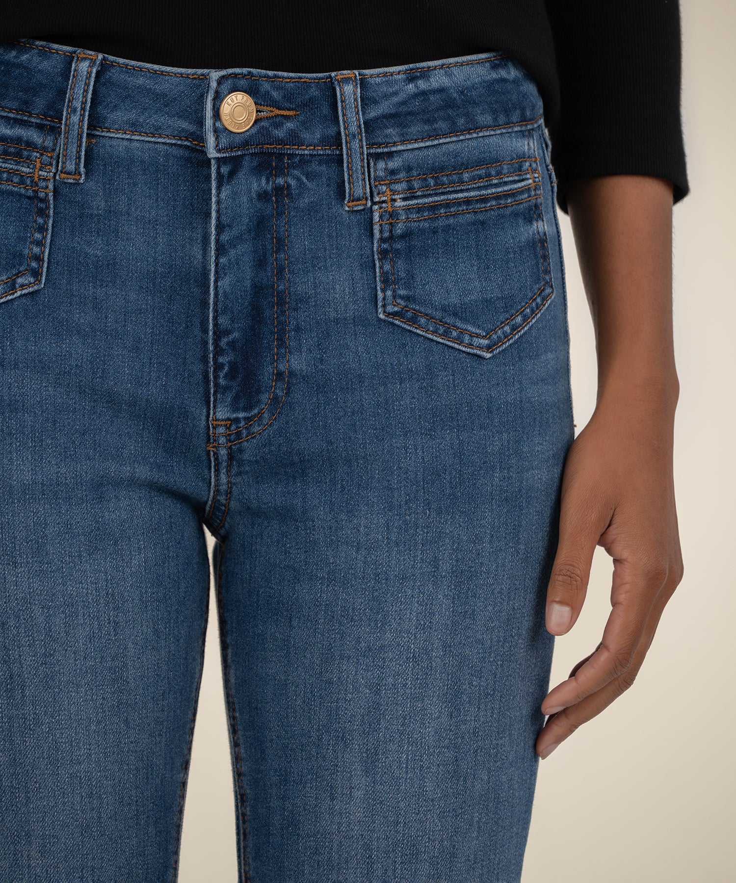 Kelsey High Rise Ankle Flare, Petite in Unbreakable Wash - Image 4