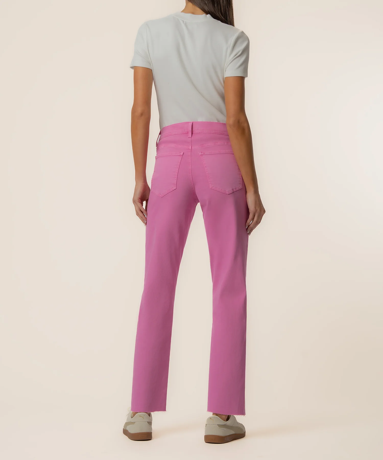 Avery High Rise Straight Leg, Exclusive in Orchid - Image 3