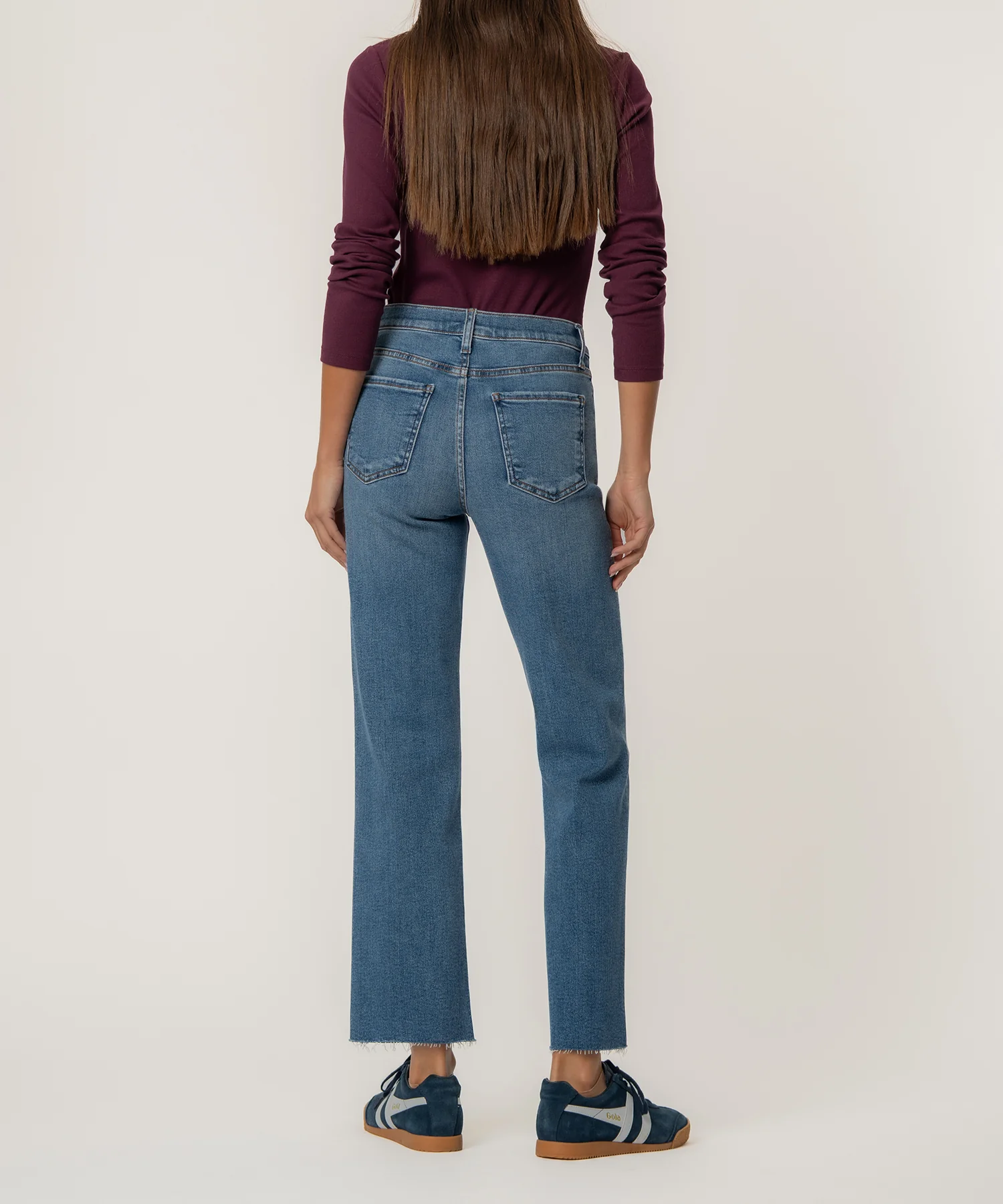 Avery High Rise Straight Leg, Petite in Building Wash - Image 3
