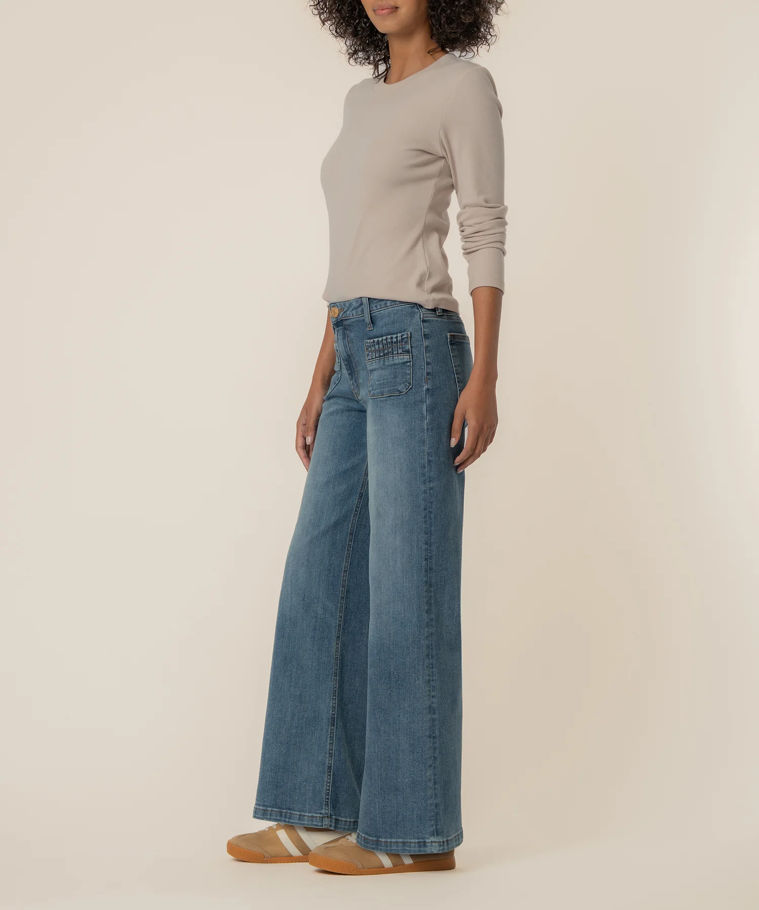 Maya High Rise Wide Leg in Affection Wash - Image 2